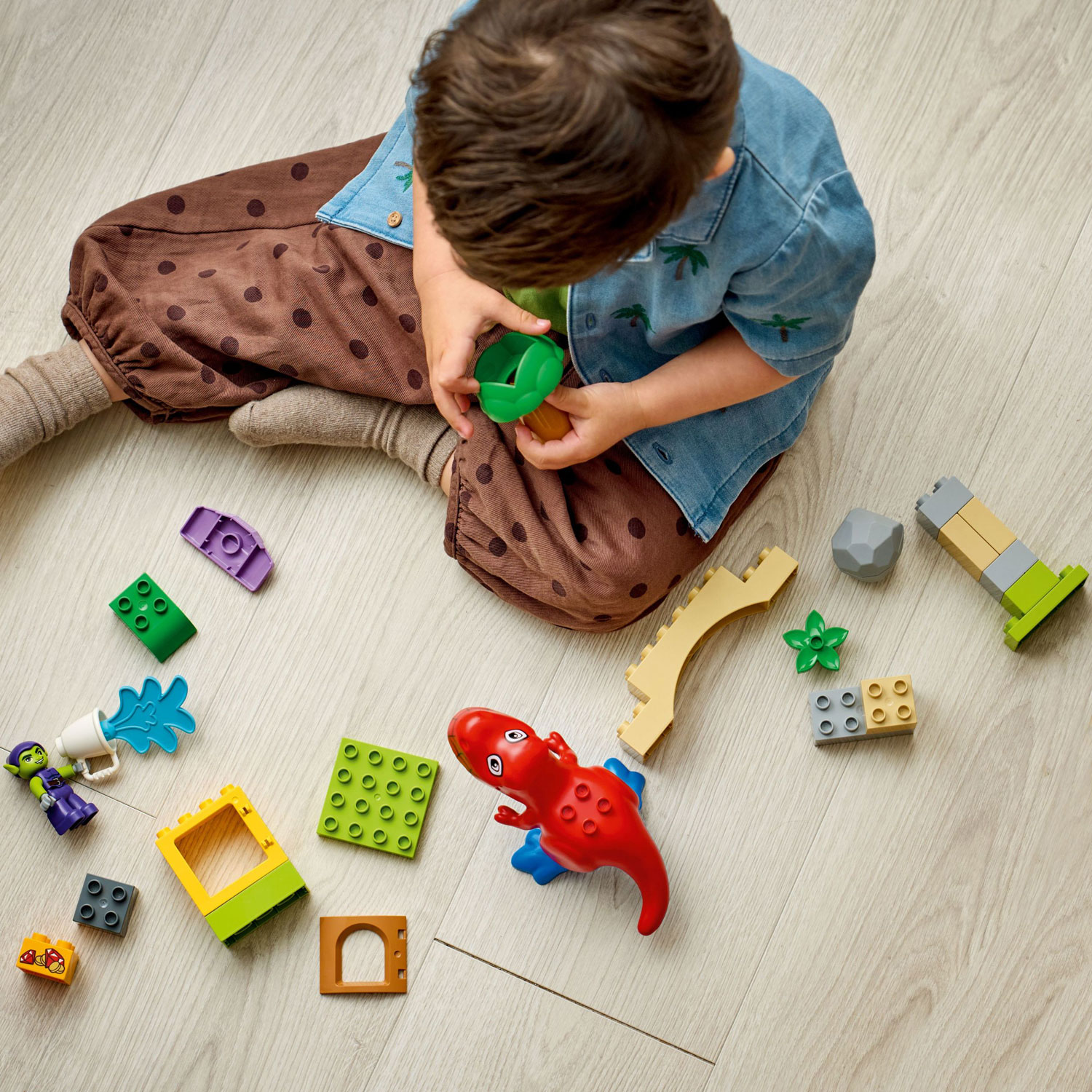 LEGO DUPLO : Le dinosaure Spidey-Rex contre le Bouffon vert - 25 pièces