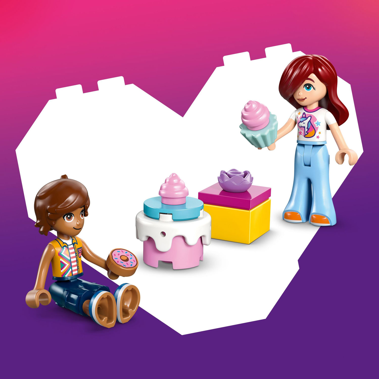 LEGO Friends : La voiture de livraison de gâteaux licorne - 67 pièces
