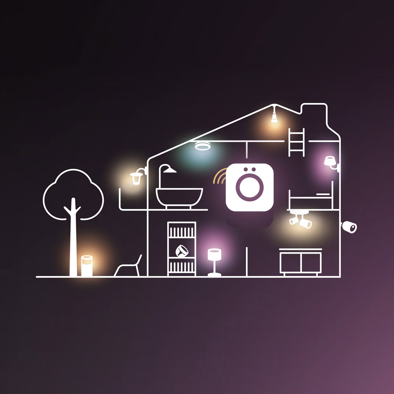 Concentrateur intelligent Hue Bridge Pro de Philips