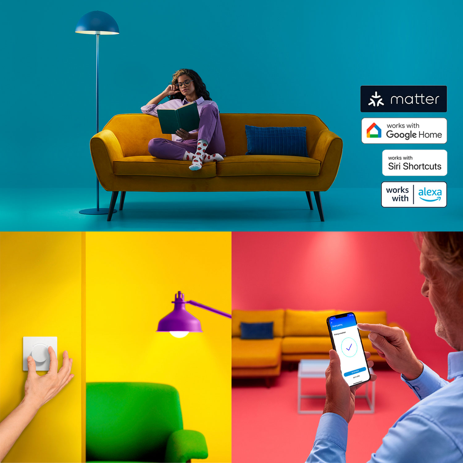 Ampoule DEL intelligente A19 de WiZ - Ambiance blanche