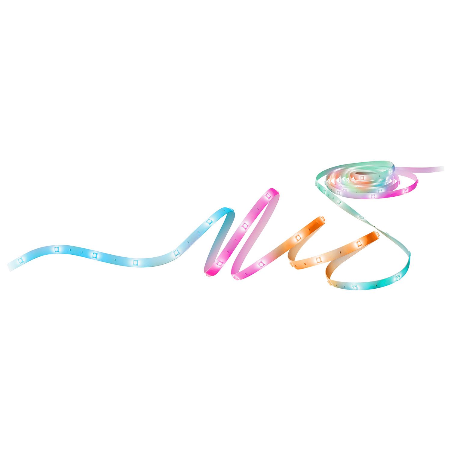 Bande lumineuse intelligente DEL RGBIC de WiZ - 5 m - Multicolore