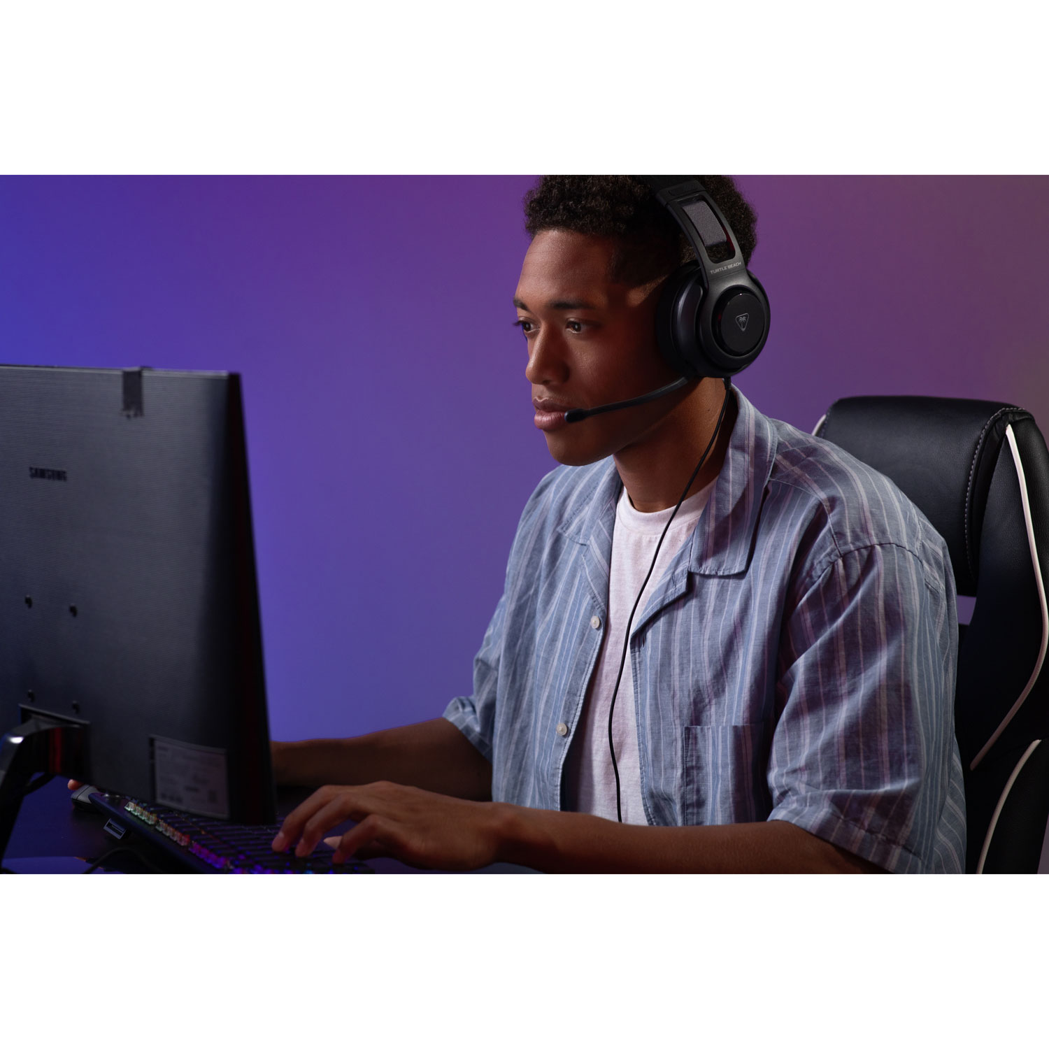 Turtle Beach Atlas 200 Wired Gaming Headset for PC - Black