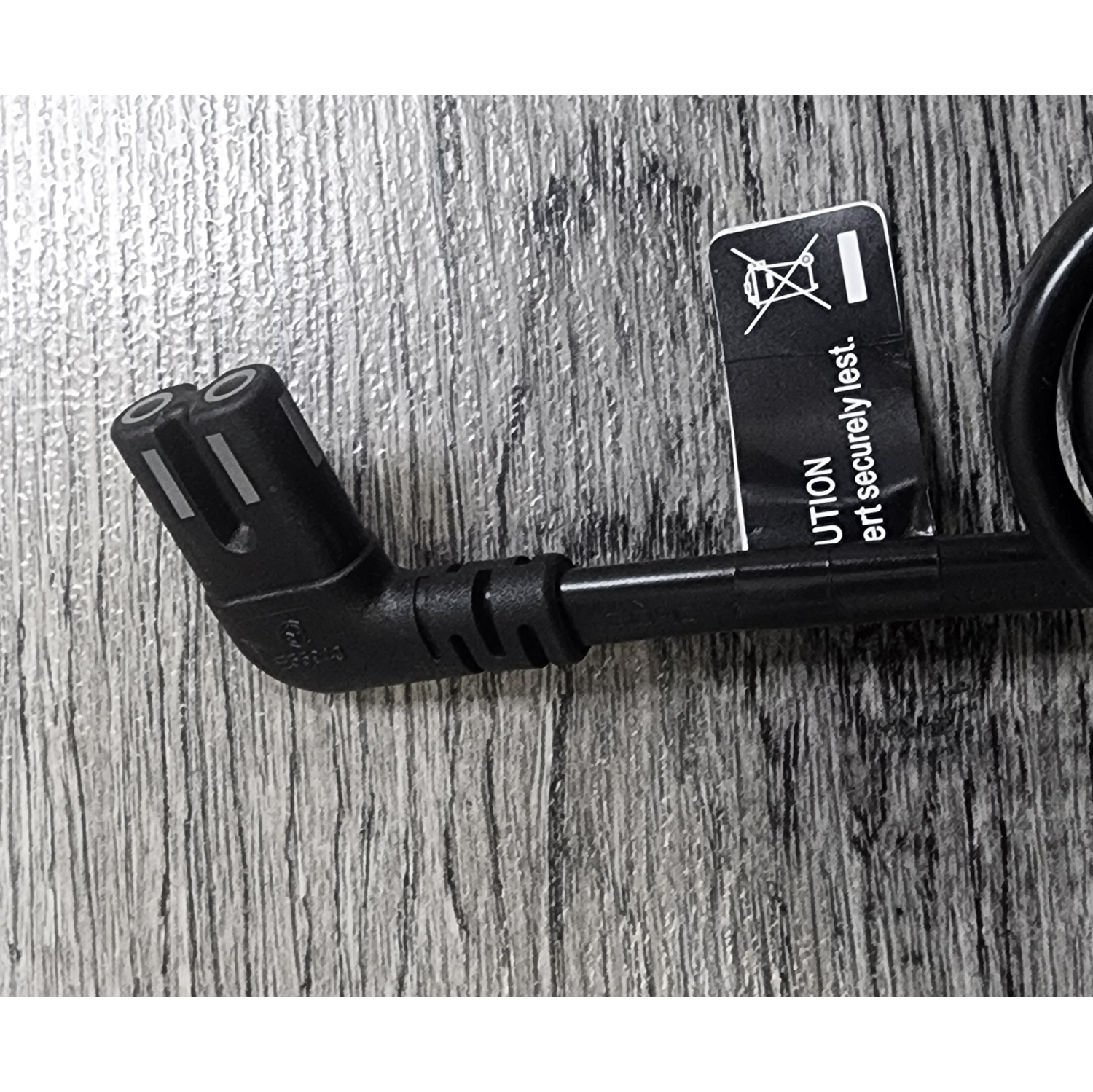 Samsung 5 Feet Figure-8 AC Power Cord Cable – 90° Angled, UL & CSA Certified Cable Compatible with LG, Sony, TCL, Insignia, Sharp, Hisense TVs (Set