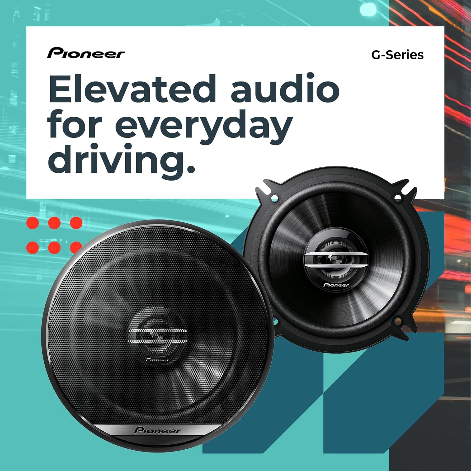 Haut-parleur coaxial à 2 voies 6-1/2&nbsp;po PIOTSG1620F TS-G1620F de Pioneer 300&nbsp;W max. /Nom 40&nbsp;W.