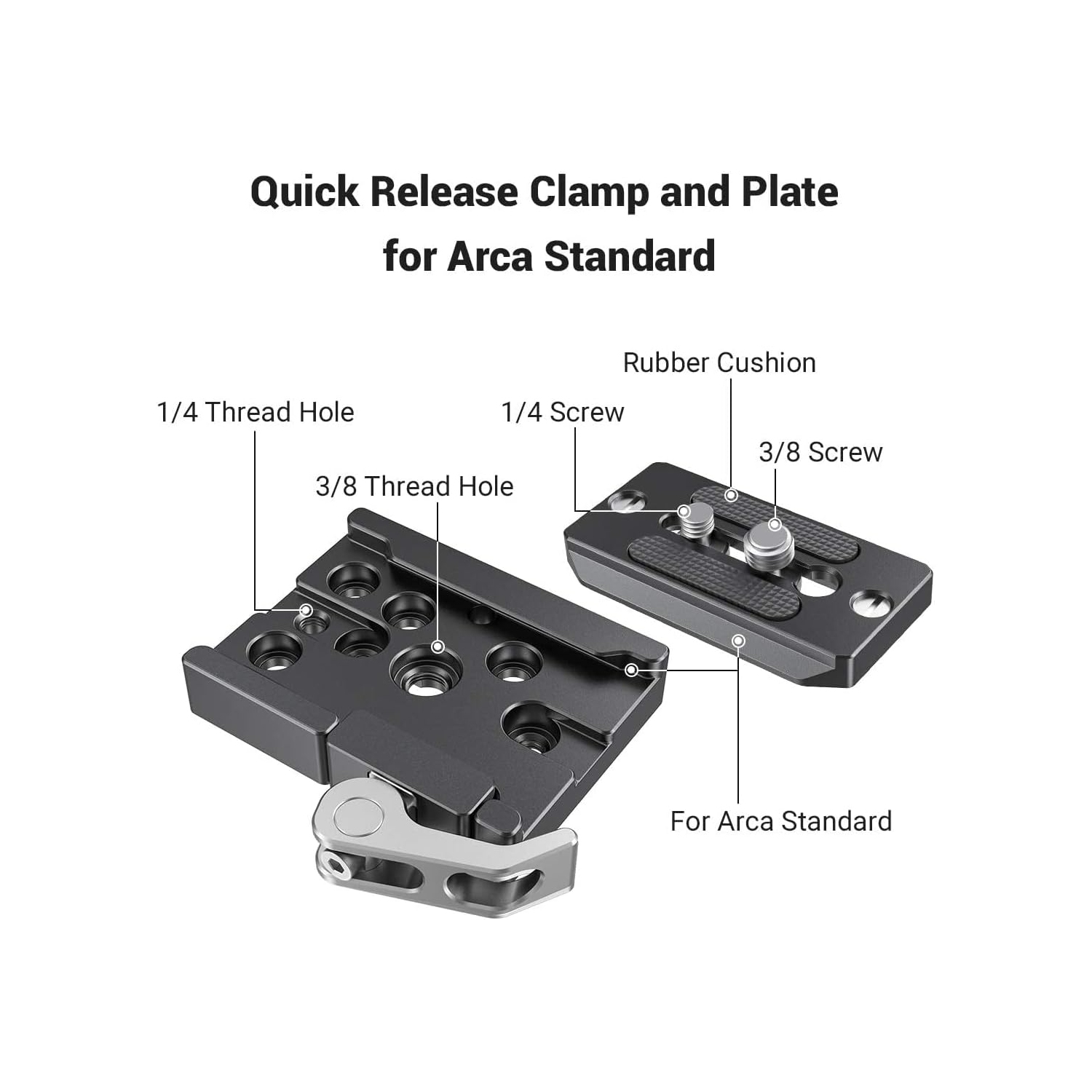 SmallRig Quick Release Clamp and Plate - 2144B