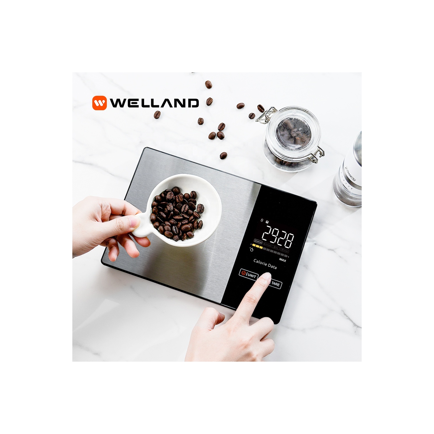 New Nutrition Scale High-Precision Kitchen Scale New Fitness Fat Loss Food Scale Dessert Baking Smart Electronic Scale - Supports Five Units of