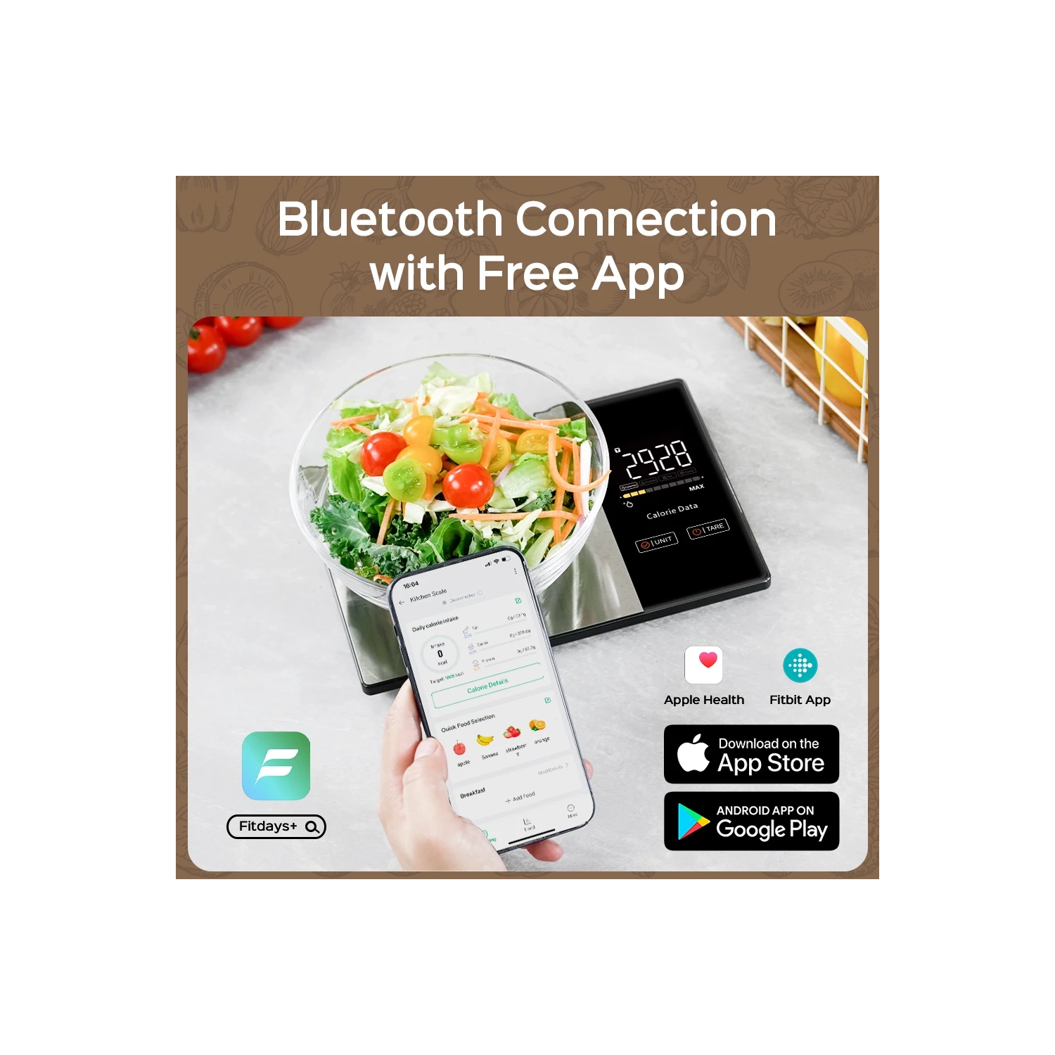 New Nutrition Scale High-Precision Kitchen Scale New Fitness Fat Loss Food Scale Dessert Baking Smart Electronic Scale - Supports Five Units of