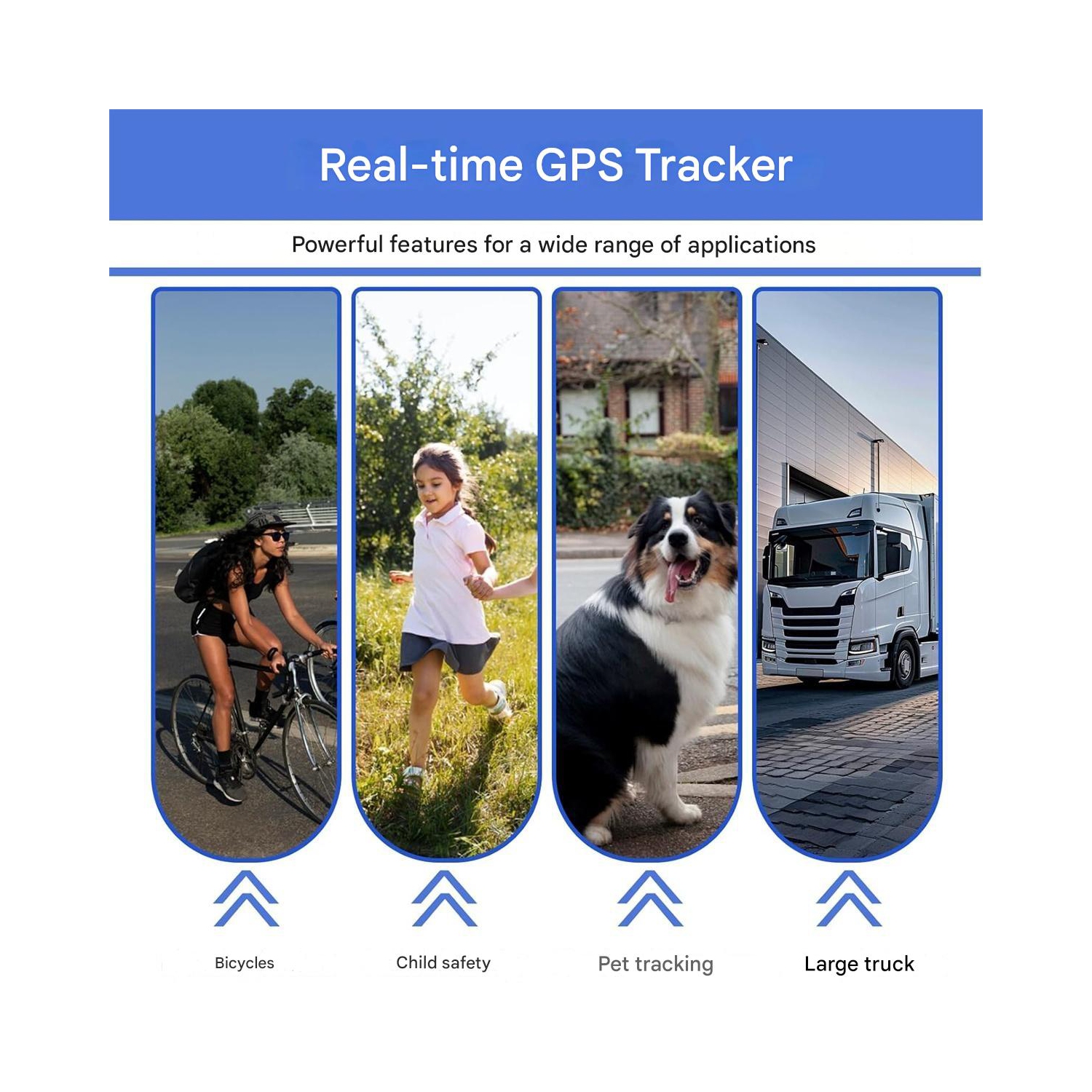 GF10 GPS Tracker with Strong Magnet, Car Locator, No Installation, Real-Time Anti-Lost Device for Vehicles, Seniors, Kids and Pets