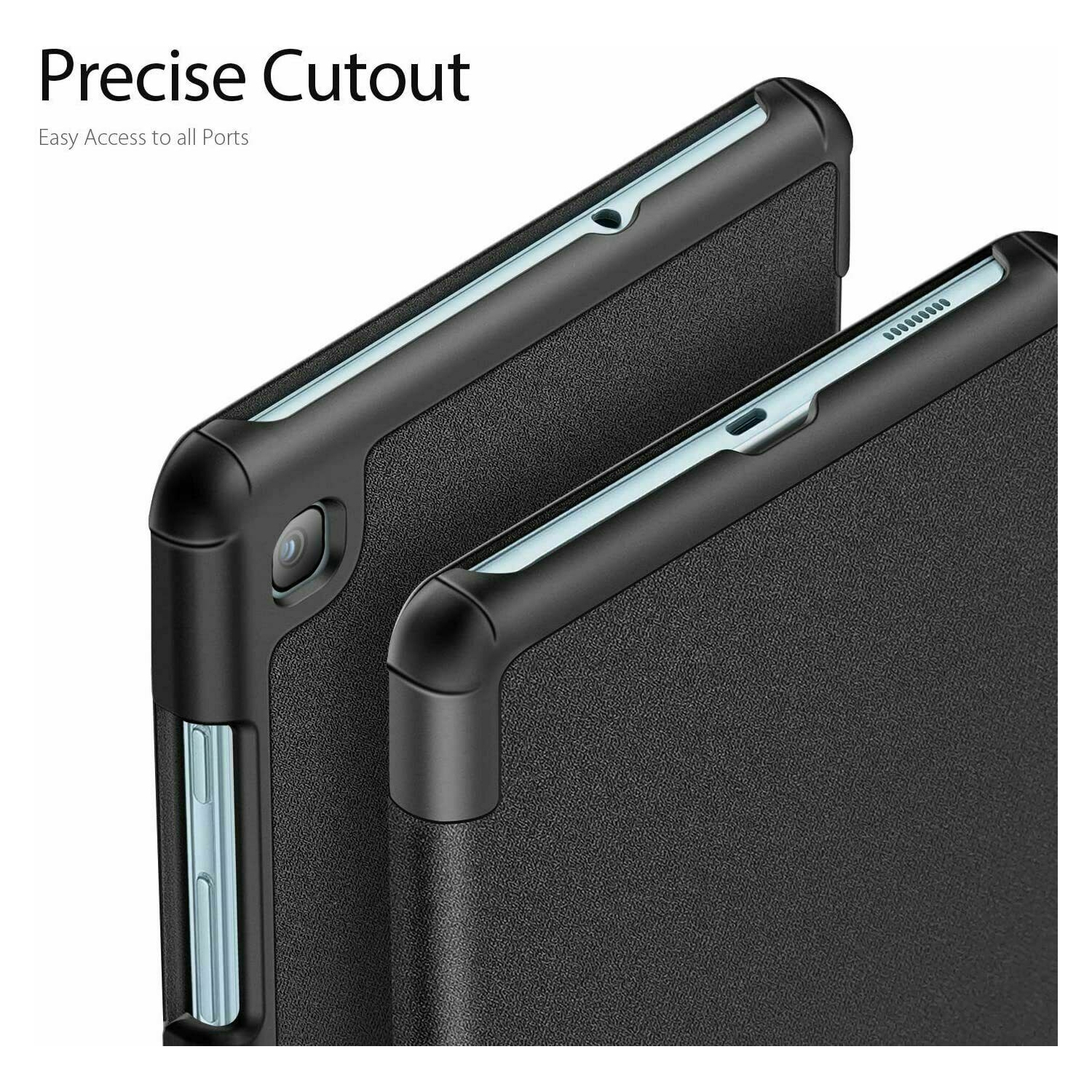 Tasnim 4 – Étui mince pour Galaxy Tab S6 Lite 2024/2022/2020 de 10&nbsp;po Samsung avec endos souple en TPUR, réveil/veille automatique