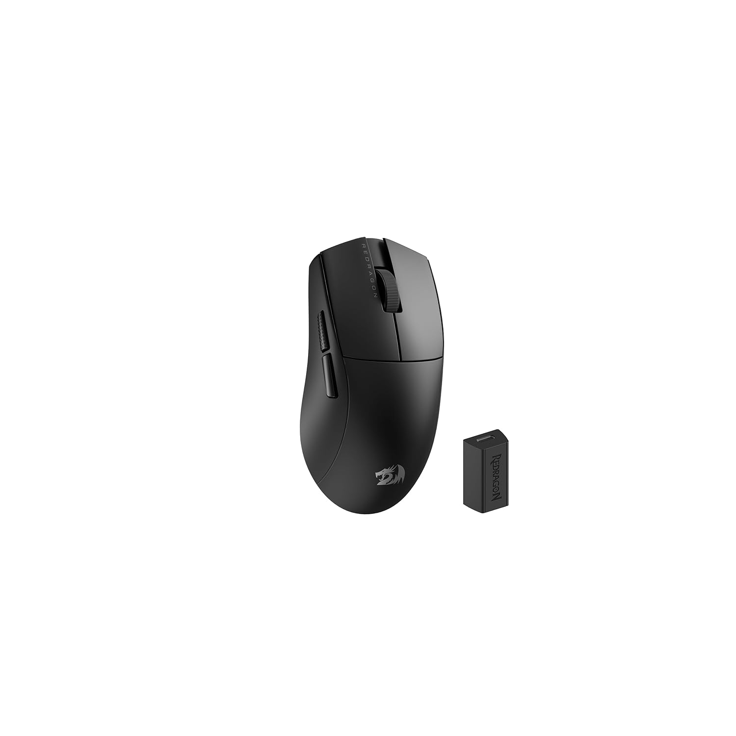 Redragon M916 STD 3-Mode Wireless Gaming Mouse, 49G Ultra-Light 24K DPI Mice w/Ergonomic Natural Grip Build, Full Programmable Buttons - Black