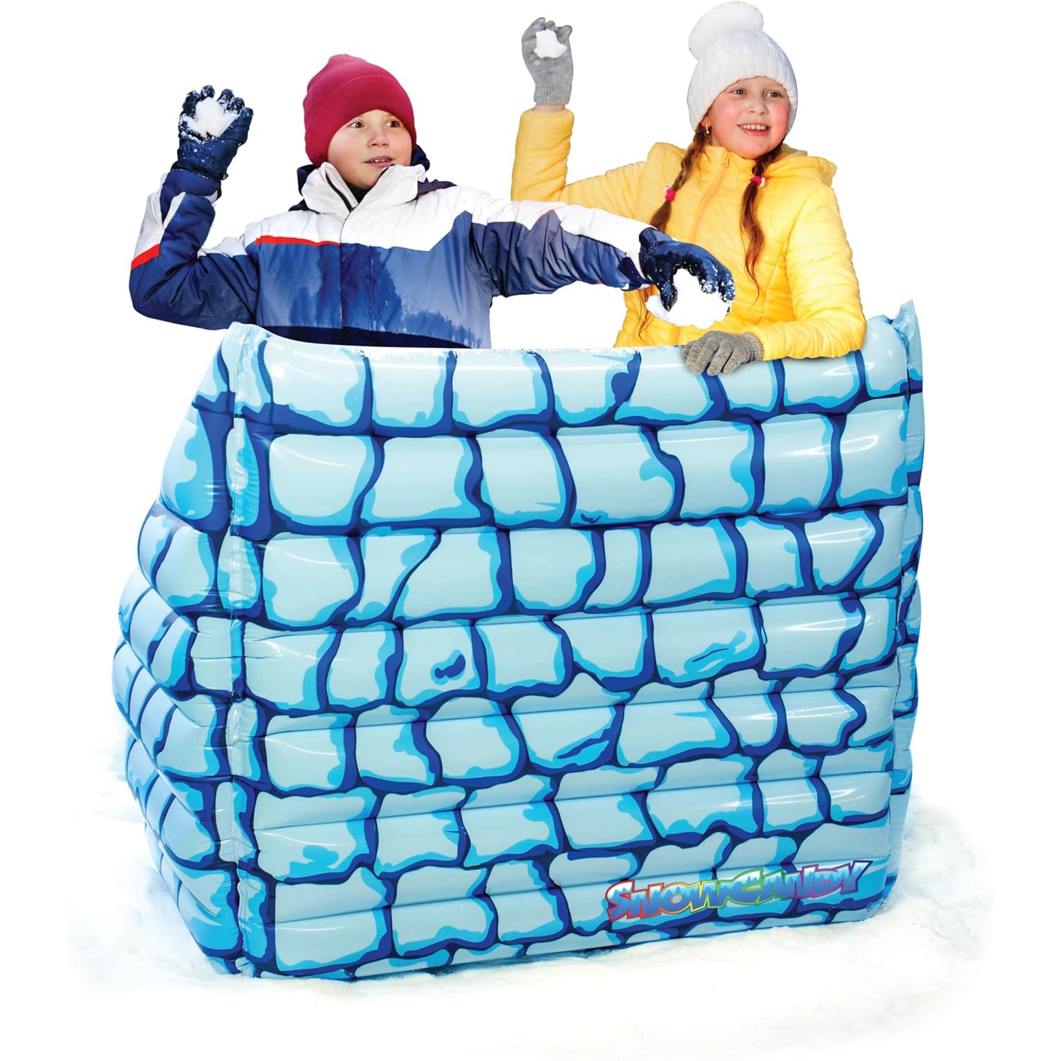 Bunker gonflable géant de SNOWCANDY – Le meilleur bunker de combat de boules de neige pour vous protéger des boules de neige entrantes – Défense