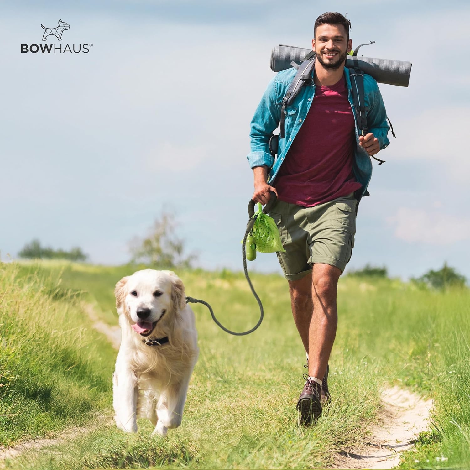 Sacs pour chiens extra épais de 9 x 13&nbsp;po de CAPHAUS avec distributeur, rouleaux de rechange faciles à ouvrir pour sacs pour animaux, 1005 unités