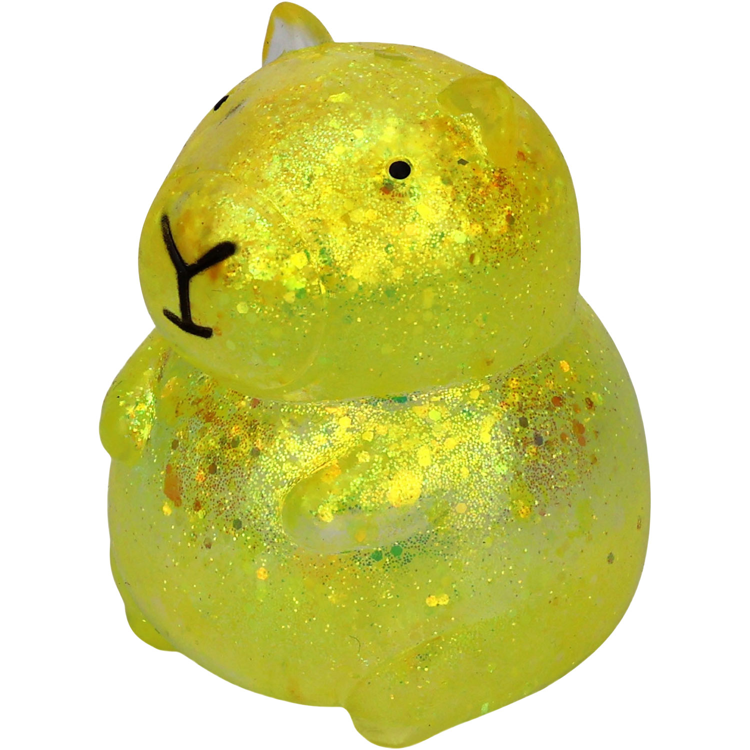 Capybara Glitter Squeeze Ball - 1 Assorted