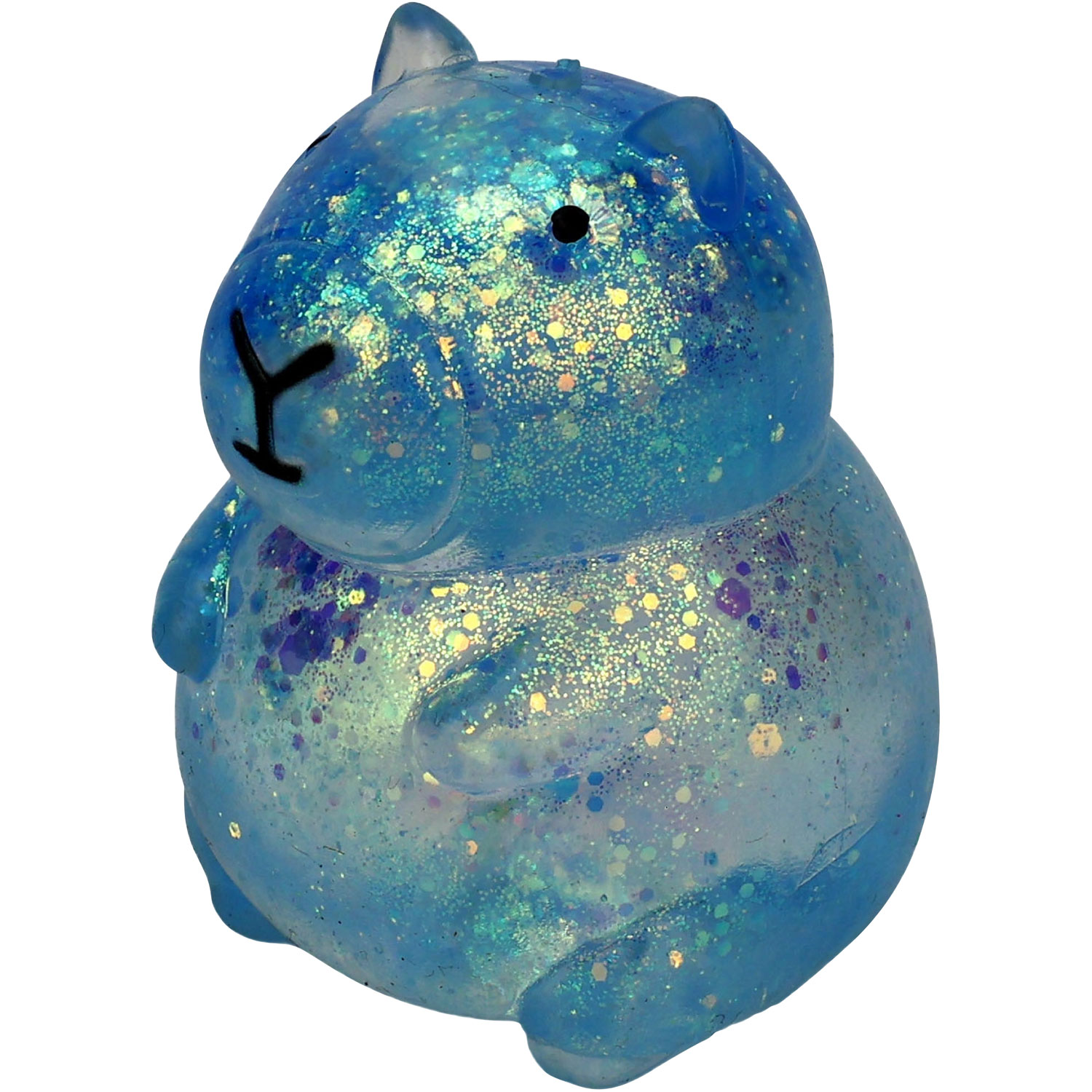 Capybara Glitter Squeeze Ball - 1 Assorted