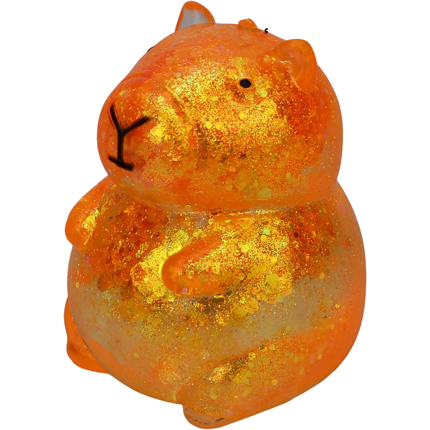 Capybara Glitter Squeeze Ball - 1 Assorted