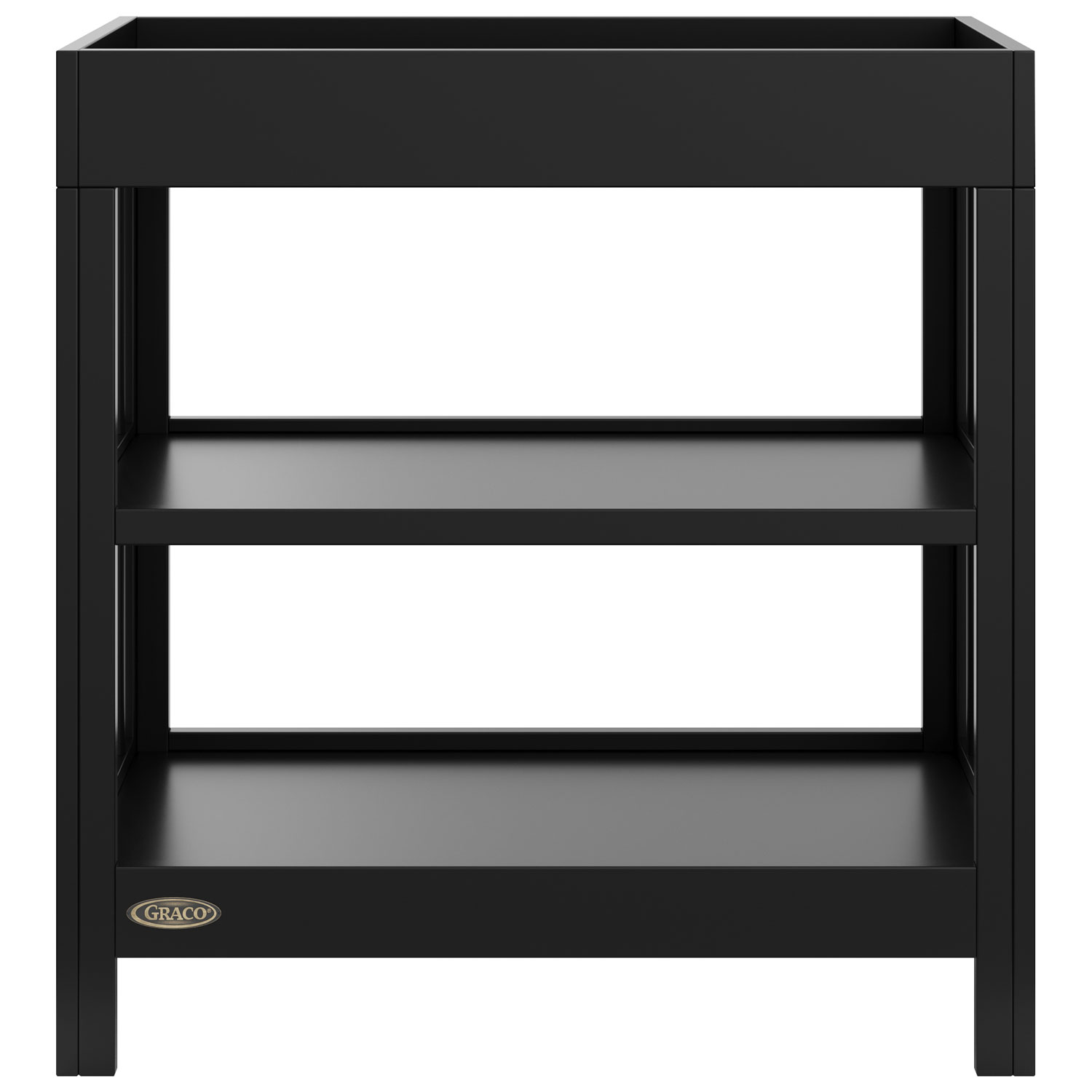 Graco Teddi 2-Shelf Changing Table with Changing Pad - Black