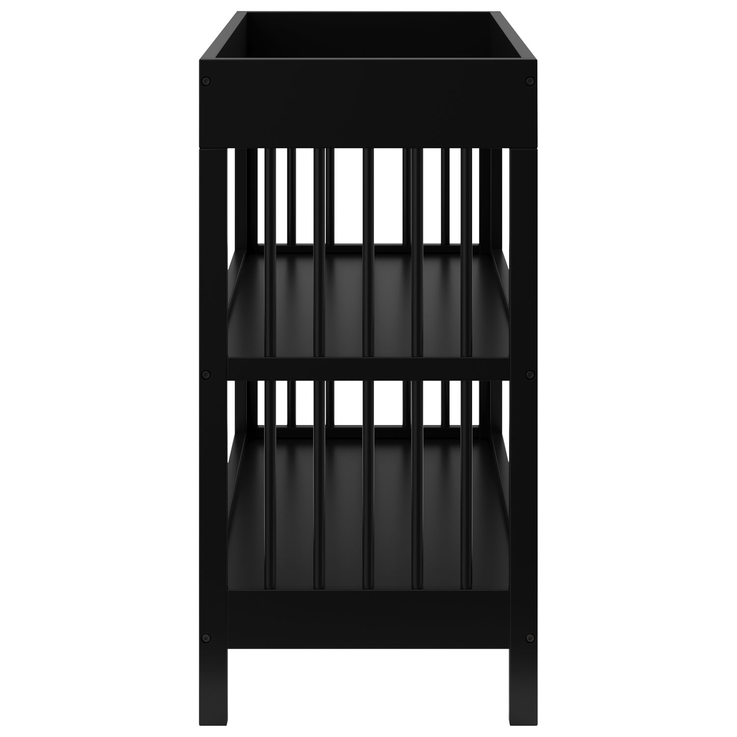 Graco Teddi 2-Shelf Changing Table with Changing Pad - Black