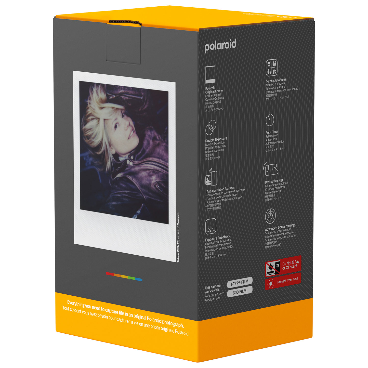 Polaroid Flip Instant Camera with Film Pack - Black