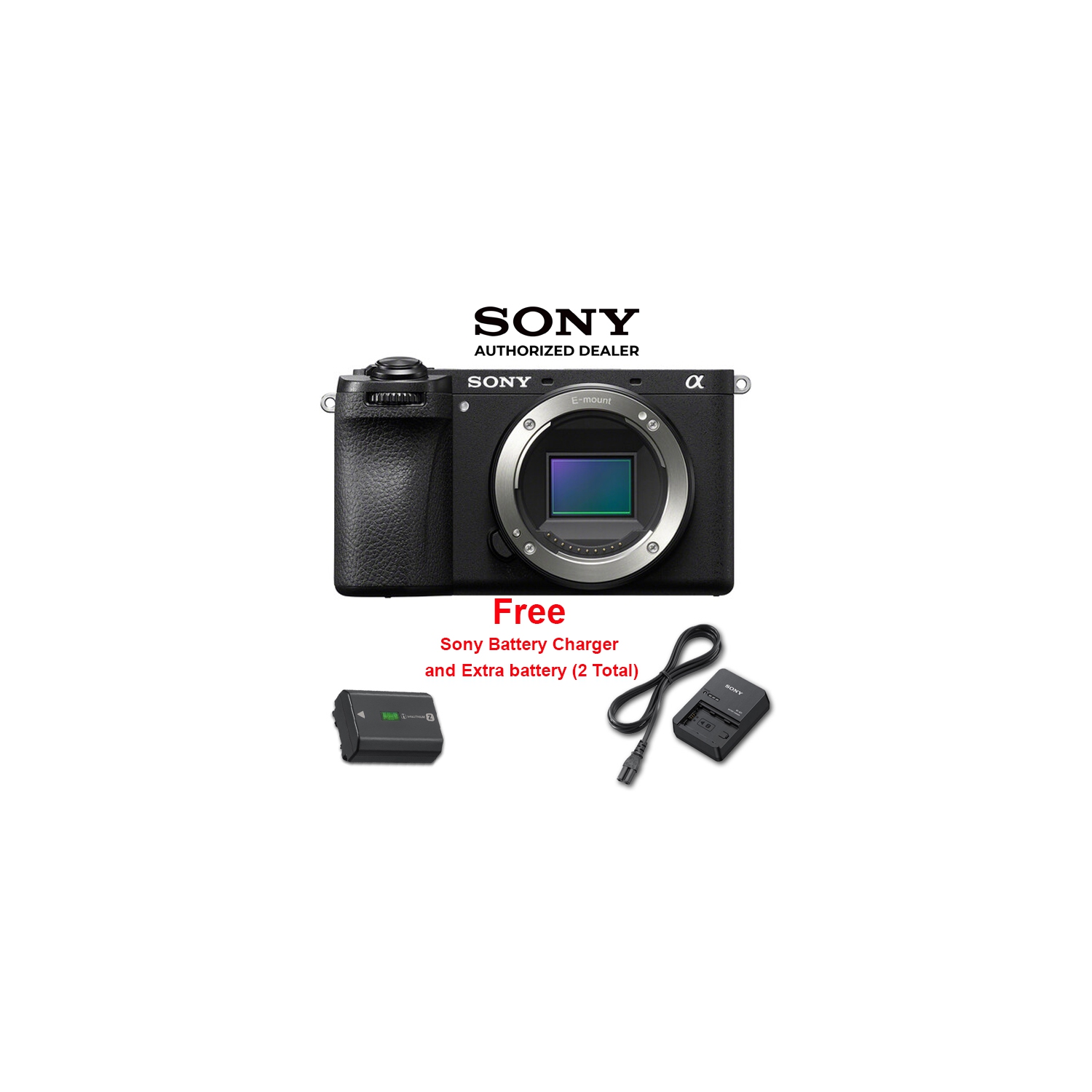 Sony Alpha a6700 Body BONUS: Sony BC-QZ1 Charger and NP-FZ100 Battery. SONY Canada Authorized