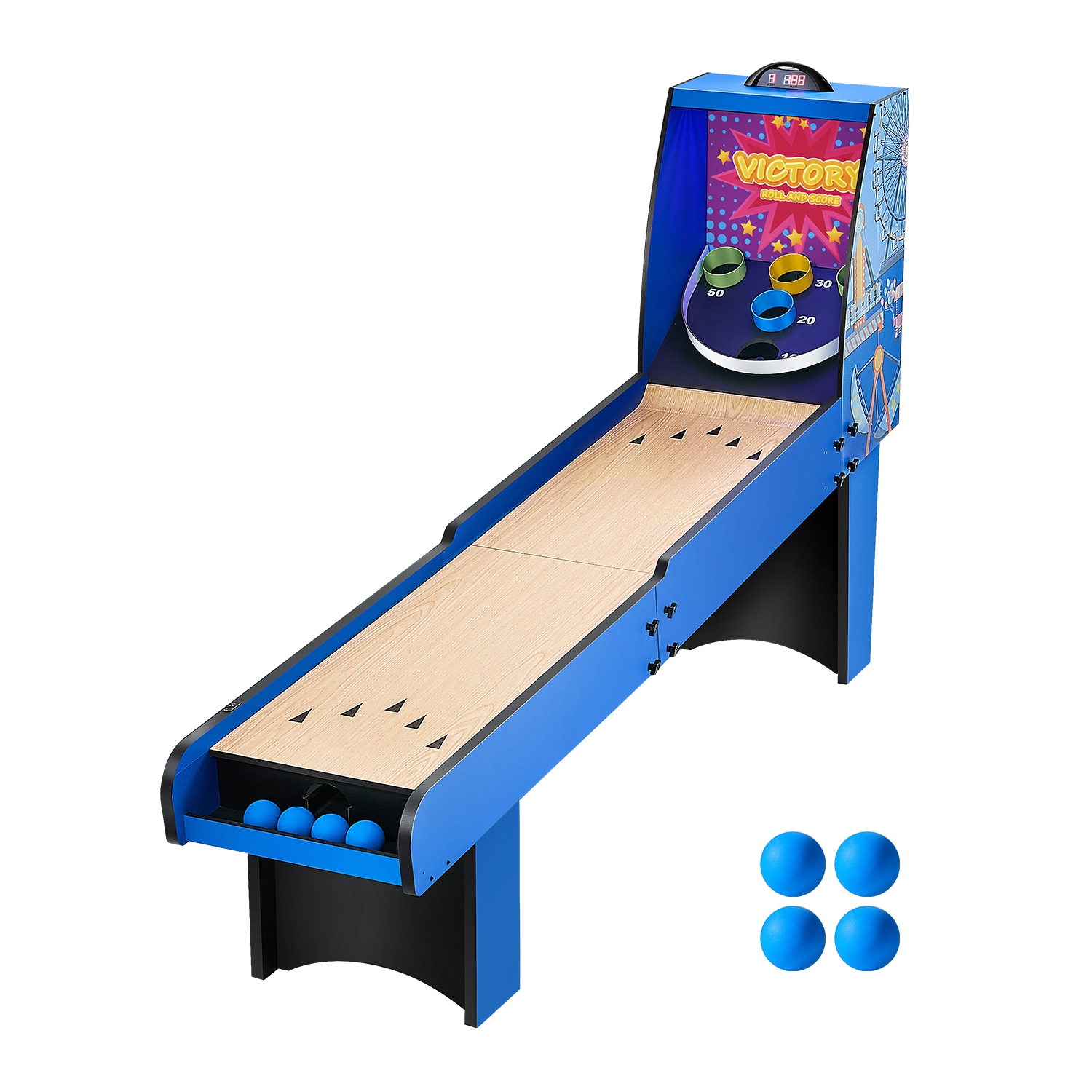 VEVOR&nbsp;8'&nbsp;Roll&nbsp;and&nbsp;Score&nbsp;Classic&nbsp;Arcade&nbsp;Game&nbsp;Table,&nbsp;Arcade
