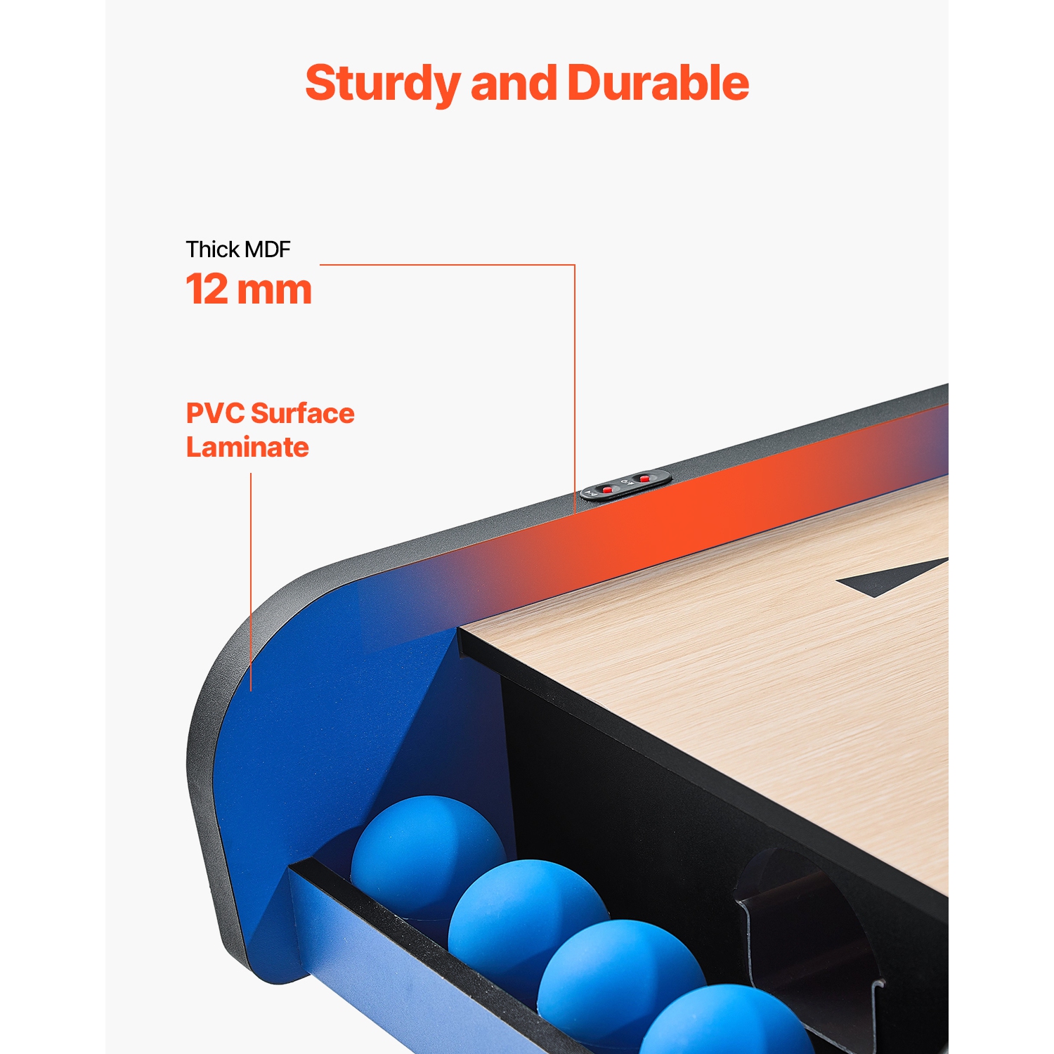 VEVOR&nbsp;8'&nbsp;Roll&nbsp;and&nbsp;Score&nbsp;Classic&nbsp;Arcade&nbsp;Game&nbsp;Table,&nbsp;Arcade