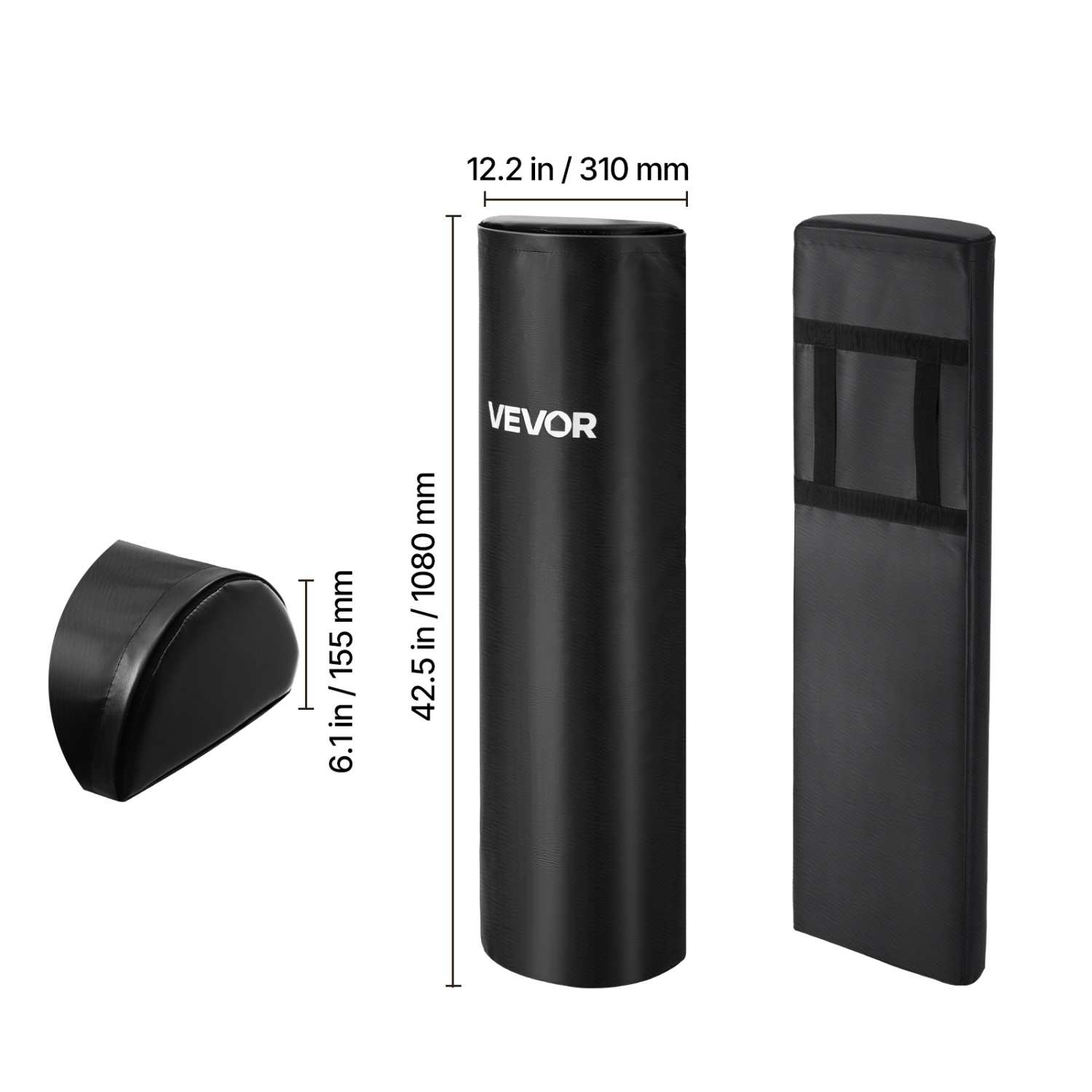 VEVOR 42,5 in PVC Football Tacling Dummy, Step Over Dummy, High-Density Sponge Blocking Pad Equipment, Heavy Duty Tackle Dummies avec poignées, pour