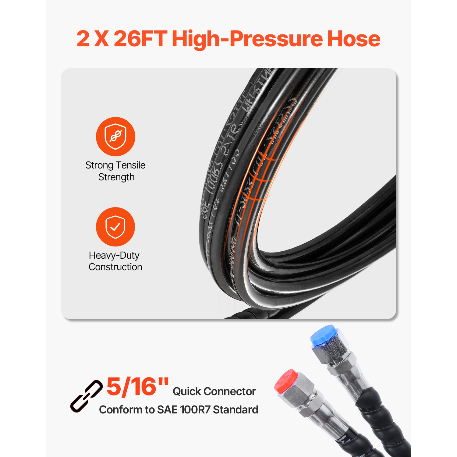 VEVOR 150HP Hydraulic Outboard Steering Kit, Marine Boat Hydraulic Steering System with 13.5-inch Steering Wheel, Helm Pump, Hydraulic Cylinder &