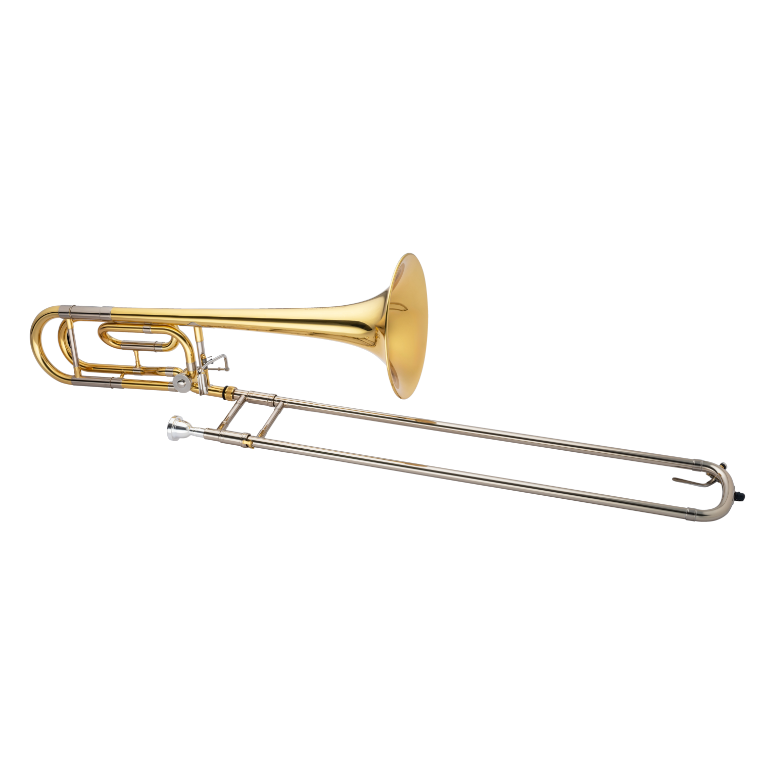 Trombone ténor JTB1160FQ de Jupiter avec fixation en F et cloche en laiton jaune