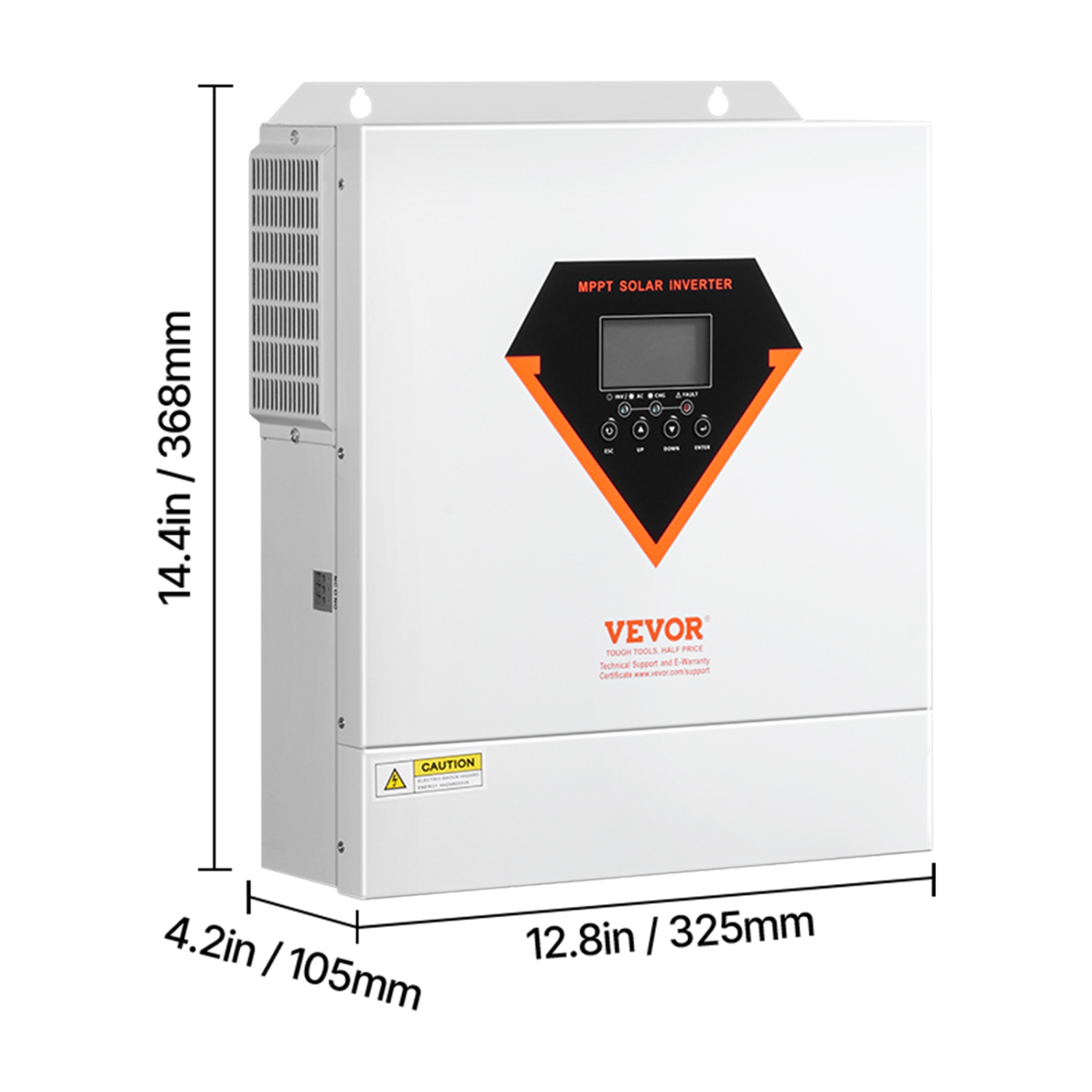Onduleur solaire hybride VEVOR 3000&nbsp;W, chargeur onduleur continu-alternatif à onde sinusoïdale pure, 24&nbsp;V c.c. à 110/120 V c.a., contrôleur