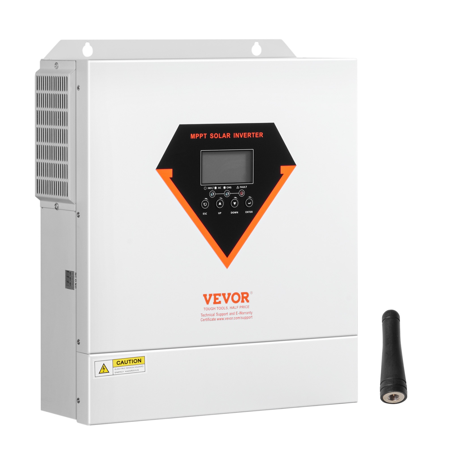 Onduleur solaire hybride VEVOR 3000&nbsp;W, chargeur onduleur continu-alternatif à onde sinusoïdale pure, 24&nbsp;V c.c. à 110/120 V c.a., contrôleur
