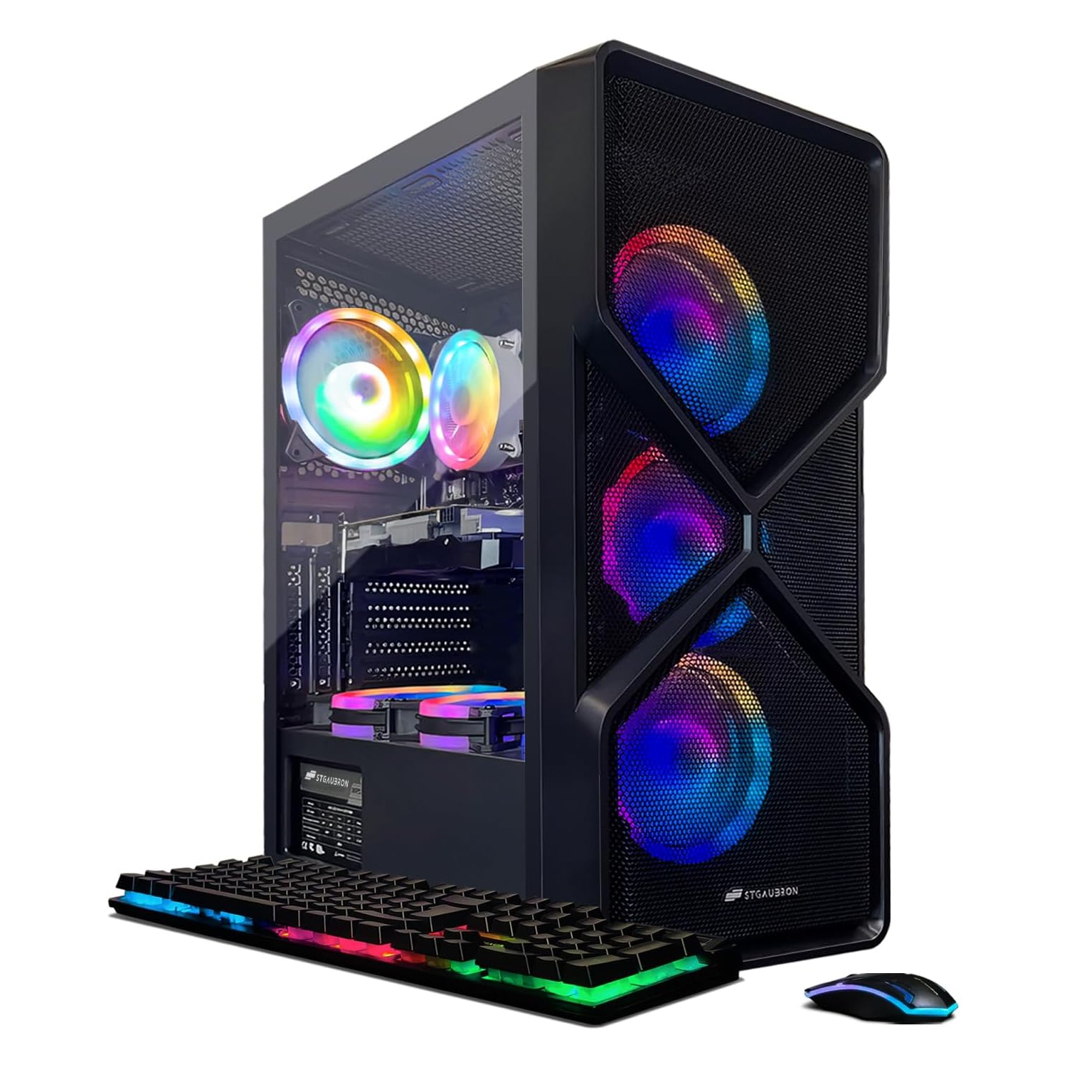 STGAubron Gaming PC Computer Desktop, Intel Core i7 8th up to 4.1GHz, GeForce RTX2060 Super 8G, 16G DDR4, 1T SSD, WIN11H