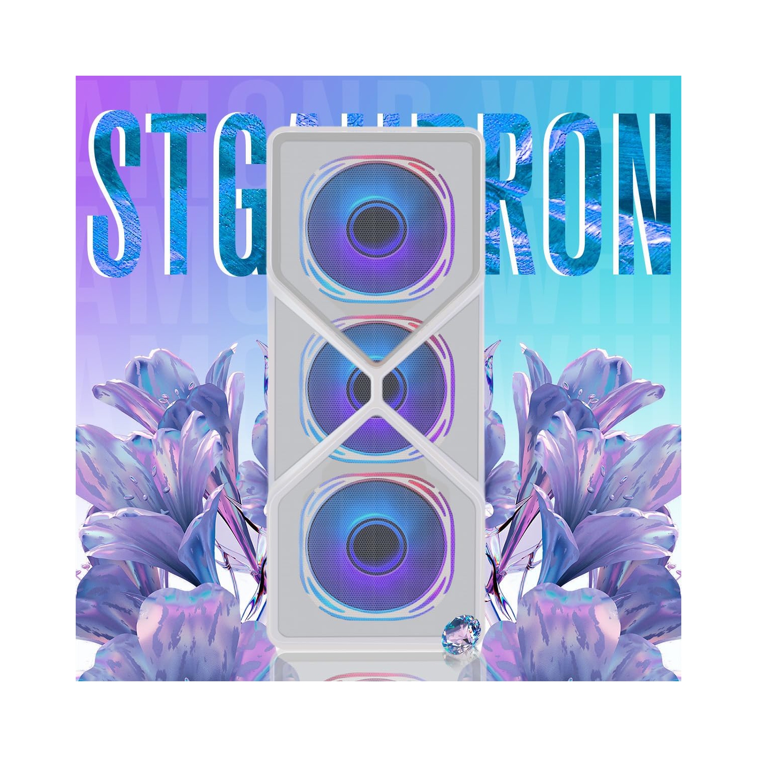 STGAubron Gaming PC Computer Desktop, AMD Ryzen 5 5500G up to 4.2G, GeForce RTX 2060 6G, 16G DDR4 RAM, 1TB SSD, WIN11H