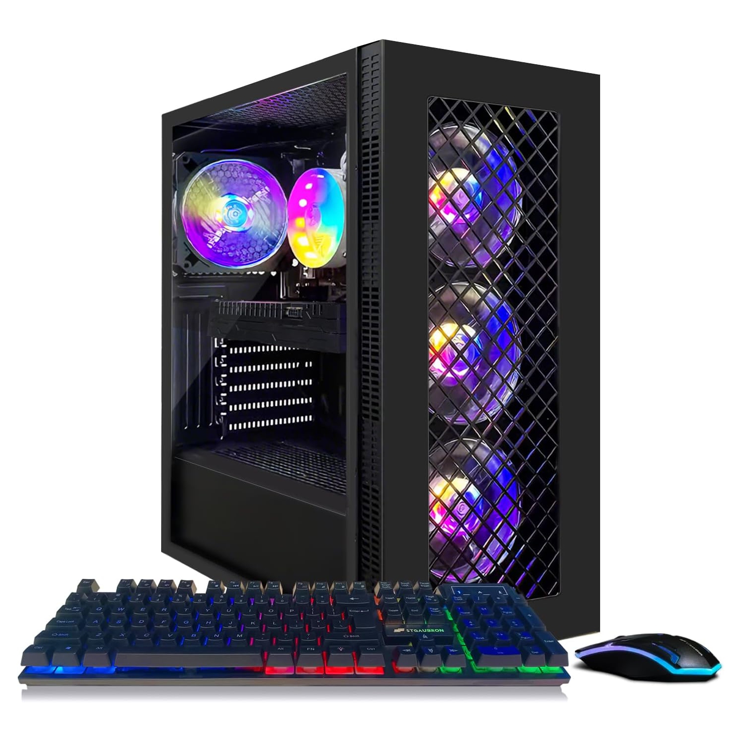 Ordinateur de jeu STGAubron, Core i7 8ᵉ gén d'Intel jusqu'à 4,1 GHz, GeForce GTX 1660 Super 6G, DDR4 16 Go, SSD d'512&nbsp;Go, WIN11H