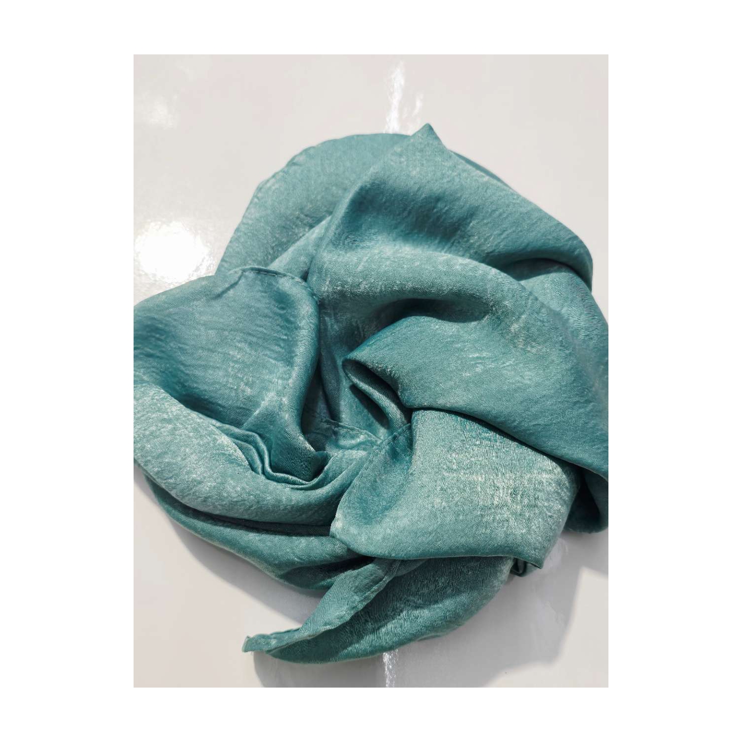 Satin Crepe Chiffon Fabric Women Scarf Pure Luster Color Dutch Linen Shawl Femme All-match Elegant Hijab Femme Soft Schal Mujer Breathable Bufanda