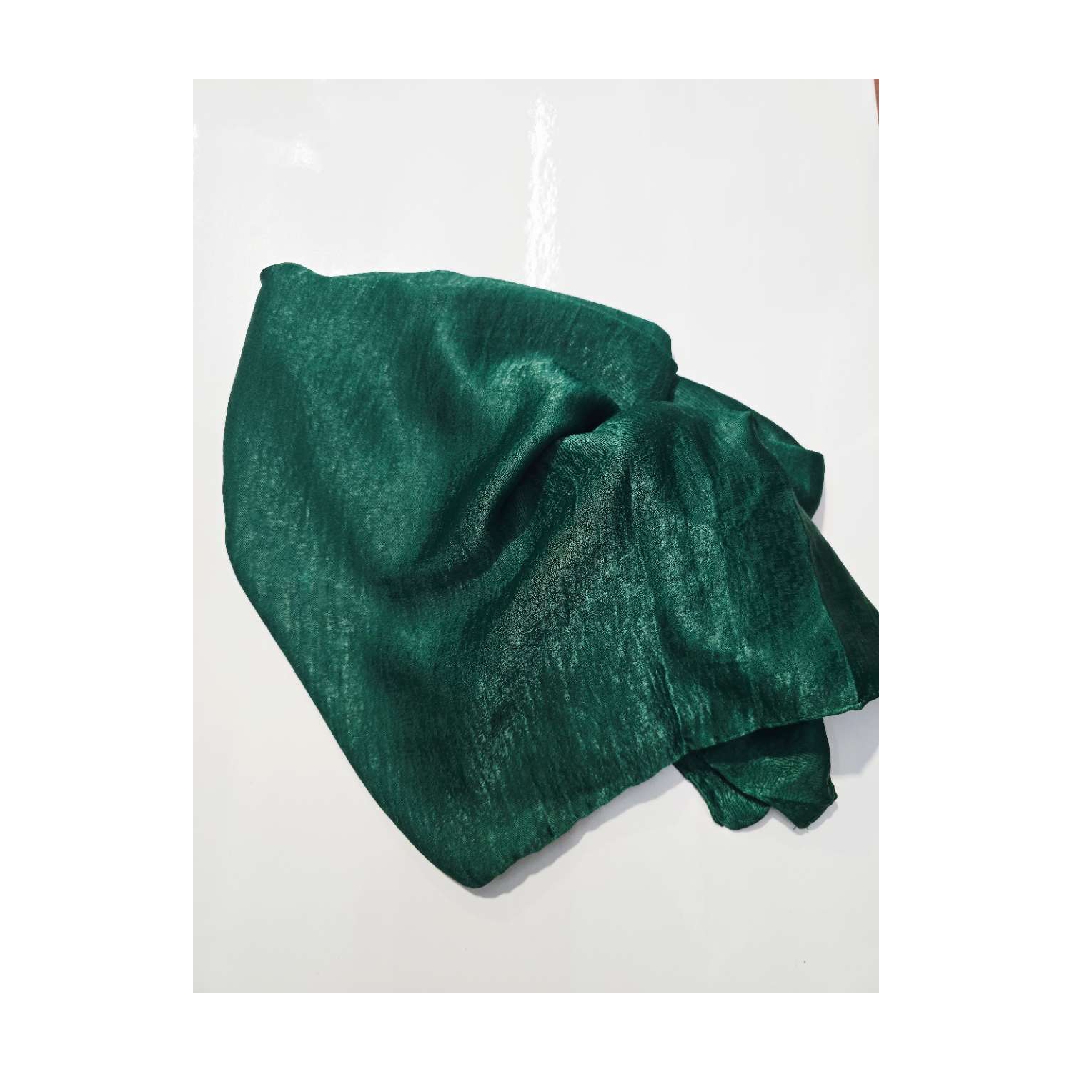 Tissu en mousseline à crêpe satinée pour femmes Écharpe couleur lustre pure lin hollandais châle Femme élégante Hijab Mujer doux Schal Mujer Boufanda