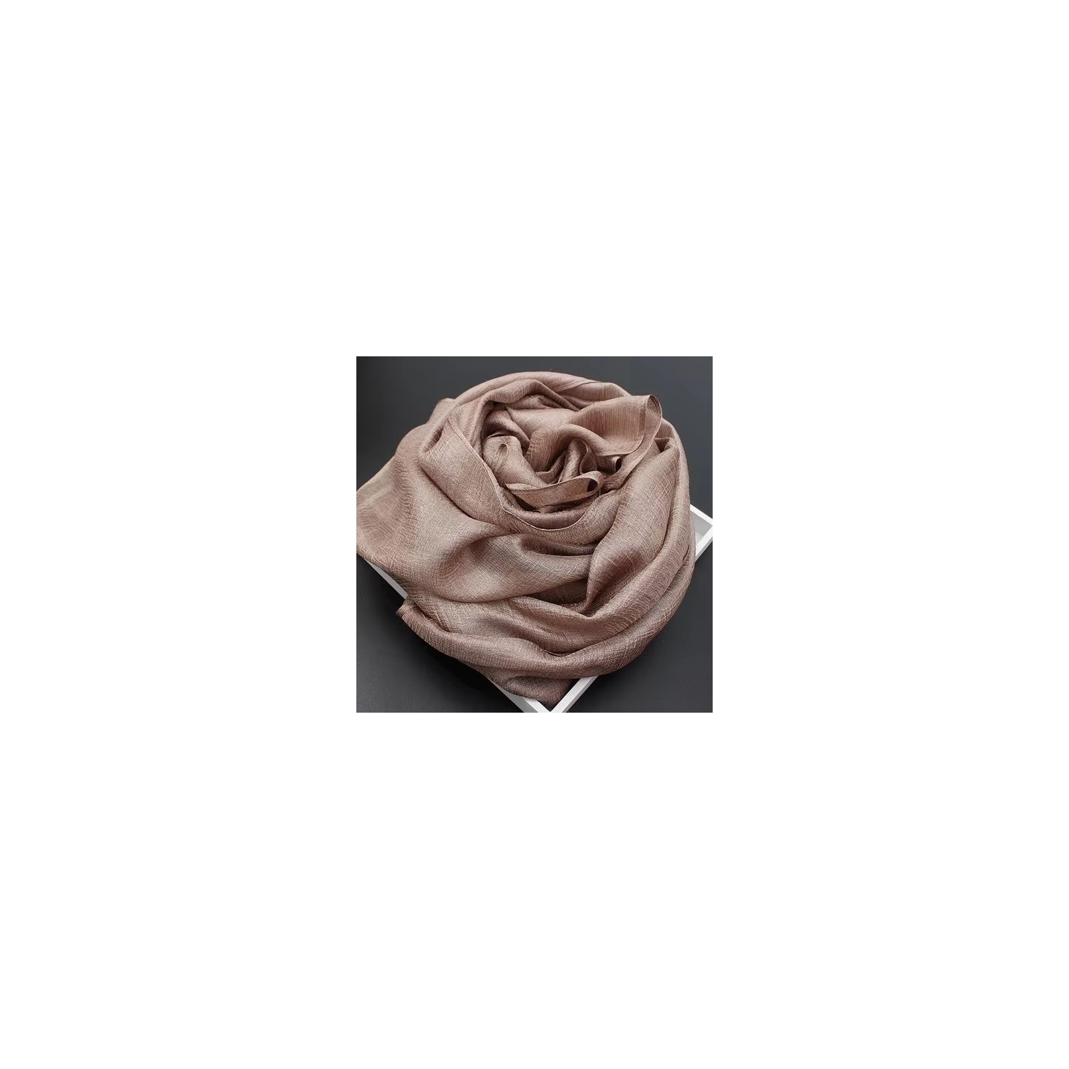 Satin Crepe Chiffon Fabric Women Scarf Pure Luster Color Dutch Linen Shawl Femme All-match Elegant Hijab Femme Soft Schal Mujer Breathable Bufanda