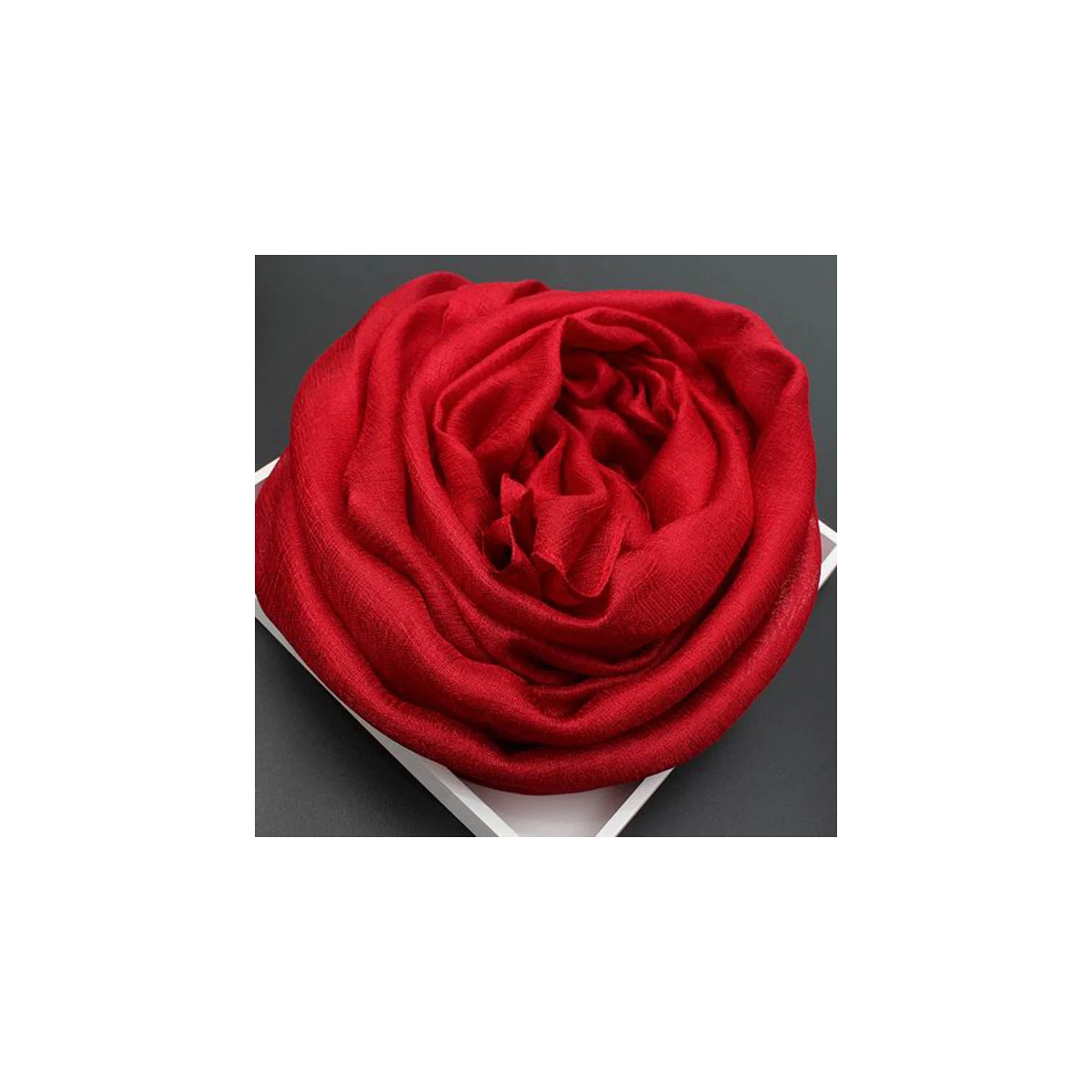 Satin Crepe Chiffon Fabric Women Scarf Pure Luster Color Dutch Linen Shawl Femme All-match Elegant Hijab Femme Soft Schal Mujer Breathable Bufanda