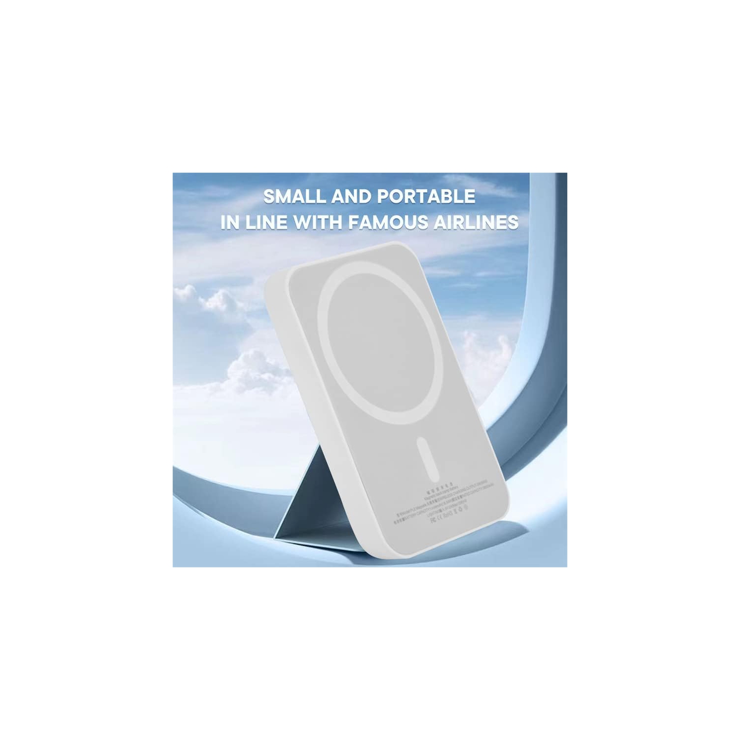 Batterie externe MagSafe Chargeur portable magnétique Fonction de chargement rapide Lightning avec chargement rapide sans fil Chargeur portatif