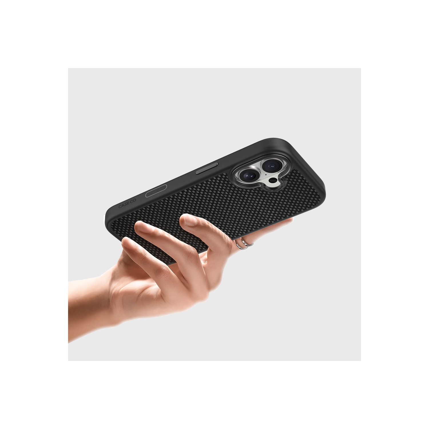 iPhone 17 Aramid Fiber Weave Pattern Case