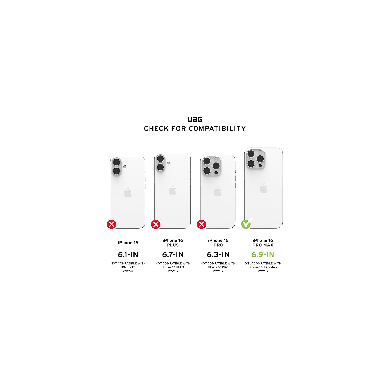 URBAN ARMOR GEAR D'UAG Conçu pour iPhone 16 Pro Max Étui de 6,9&nbsp;po Monarch Pro - Compatible avec le chargement MagSafe Robuste, antichoc,