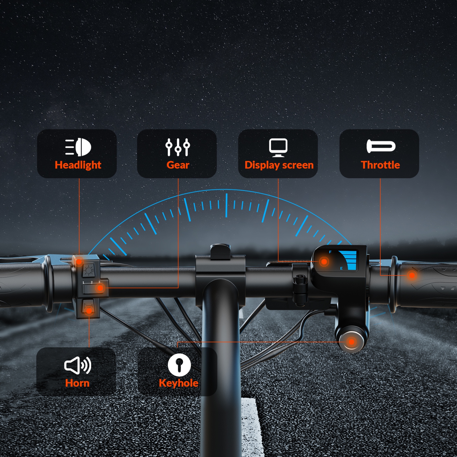 5E WHEEL 650&nbsp;W Puissant vélo électrique pliable&nbsp;: Gamme 40&nbsp;km, vitesse 32&nbsp;km/H, freins à double disque et éclairage intégré pour