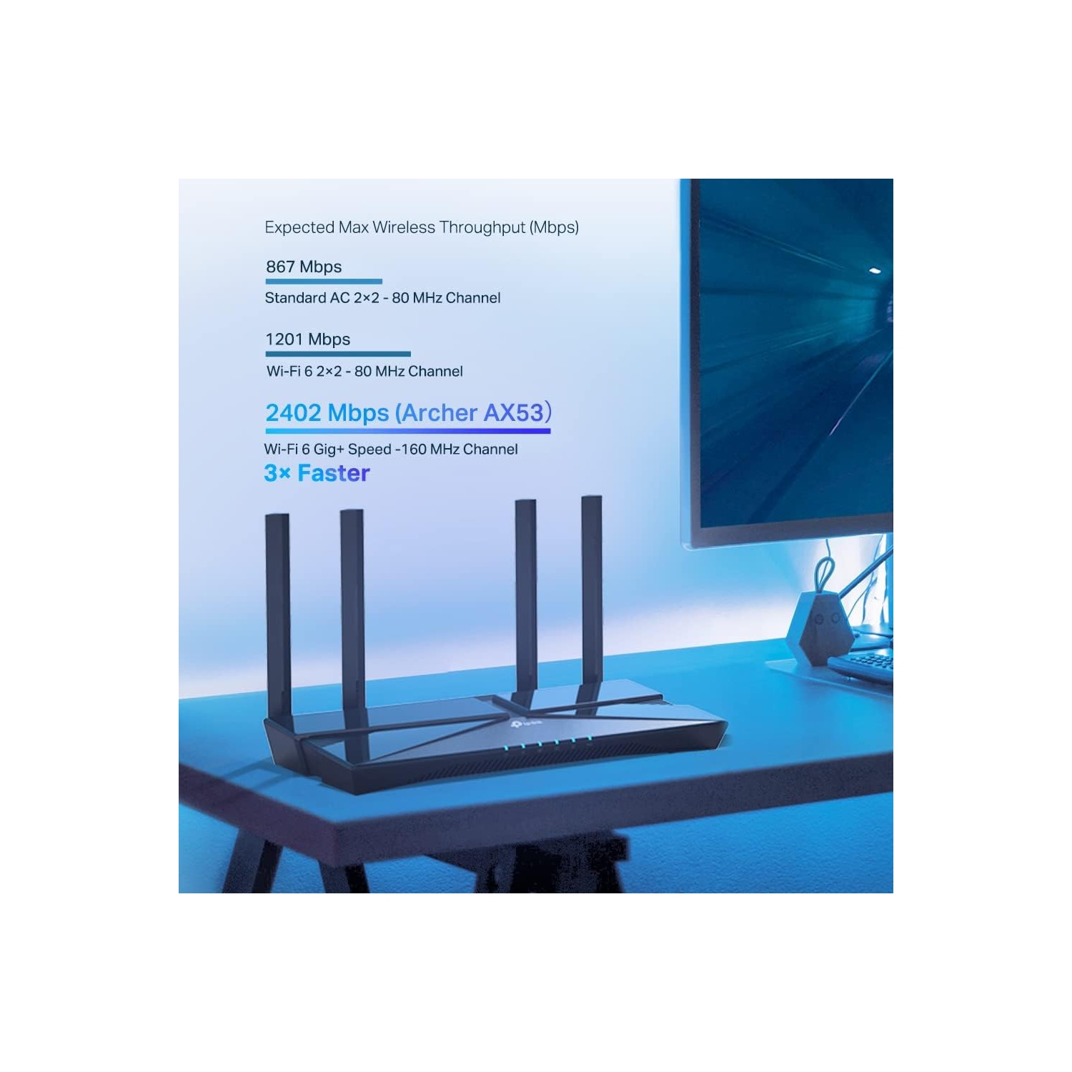 TP-Link AX3000 WiFi 6 Router – Dual Band Gigabit Wireless Internet Router, EasyMesh Compatible, VPN Server/Client, HomeShield Security,...