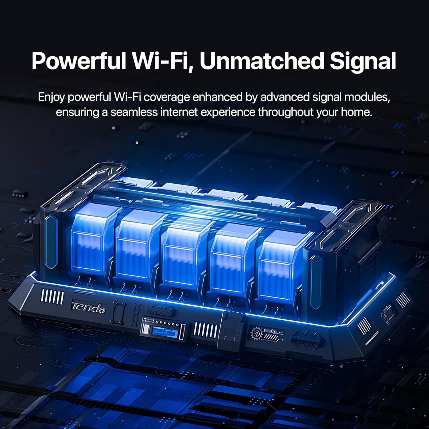 Tenda AC1200 Gigabit WiFi Router AC8 – Dual Band Router for Wireless Internet, 3 x GE Ports, 4x6dBi Antennas, MU-MIMO, IPv6, Guest WiFi, Access Point