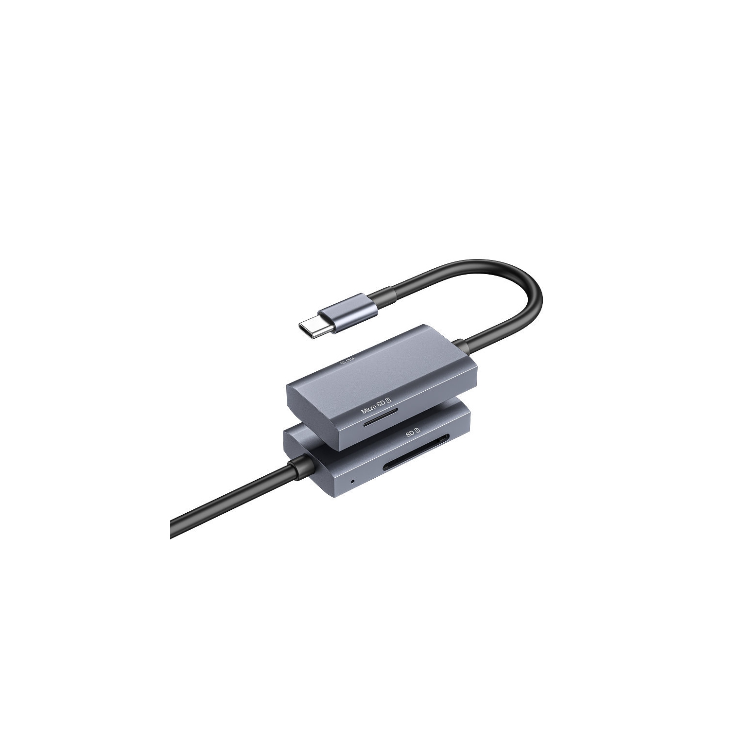 Type-c card reader adapter 2 in 1 USB3.0 TF/SD dual-reading high-speed multi-function camera storage card - Type-c interface