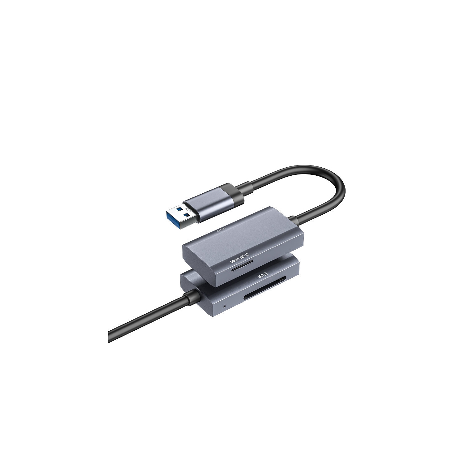 Type-C card reader adapter 2 in 1 USB3.0 TF/SD dual-reading high-speed multi-function camera storage card - USB interface