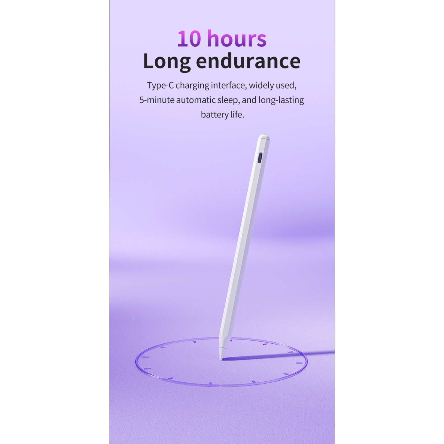 Stylo à écran tactile populaire pour 2ᵉ Génération Apple Pencil, stylet capacitif, stylet à dessin d'écran tactile - Blanc