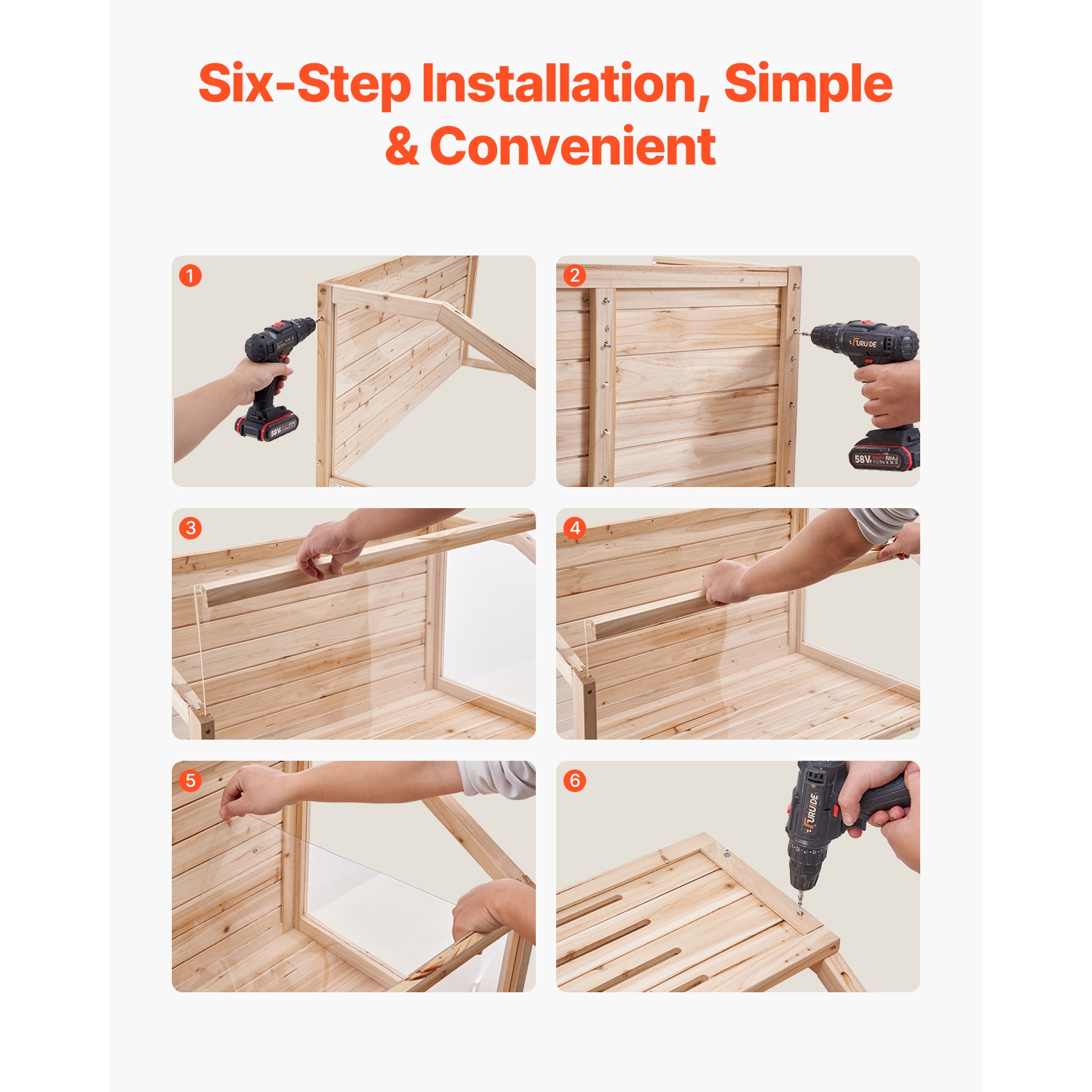 Cage de hamster en bois VEVOR de 32 x 16 x 16&nbsp;po, habitat de hamster à 270°, cages de hamster nain avec toit ouvrant ouvrant, petite cage