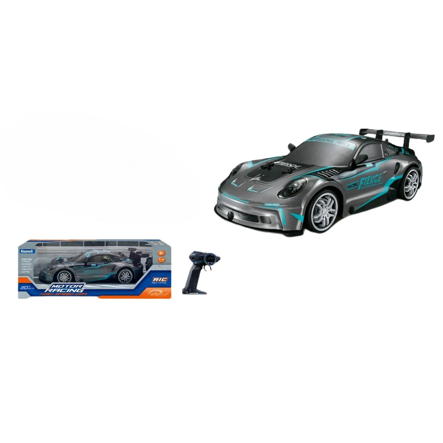 Voiture téléguidée haute vitesse en PVC