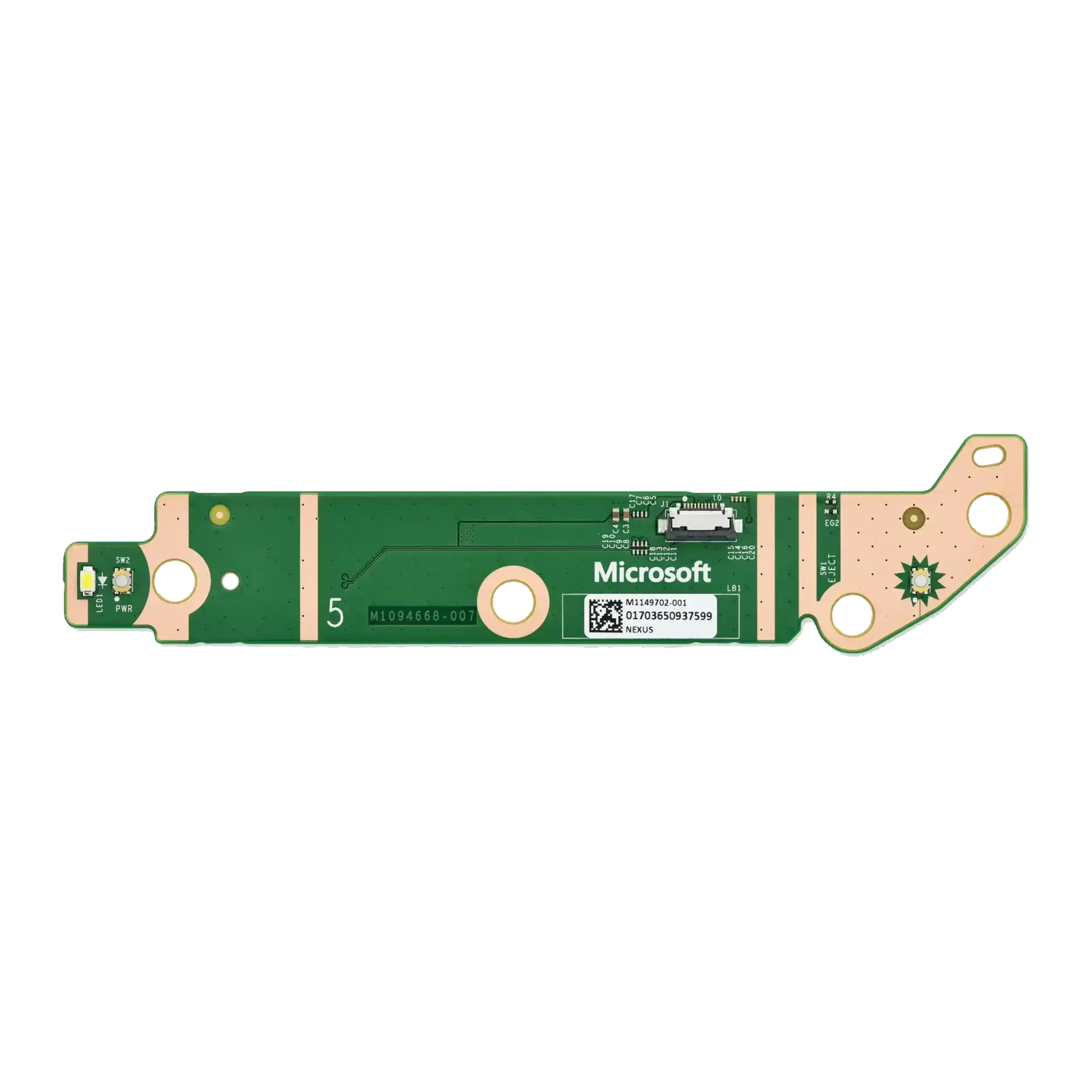 Carte bouton d'alimentation et d'éjection compatible pour Xbox Series X.
