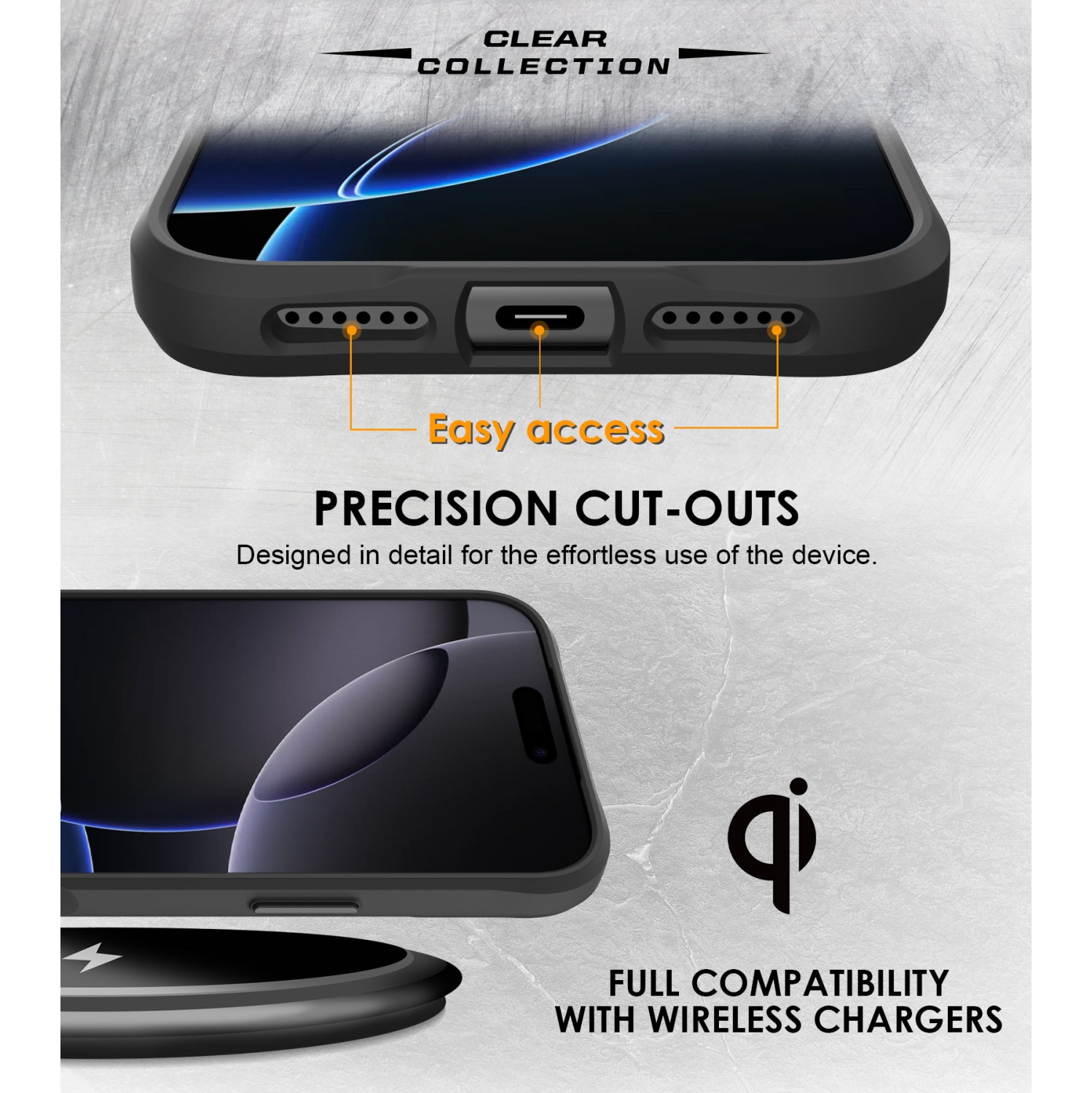 Uolo Soul+ iPhone 17 Pro Drop Rated Military-Grade Protective [MagSafe] Hard Shell Case, Clear